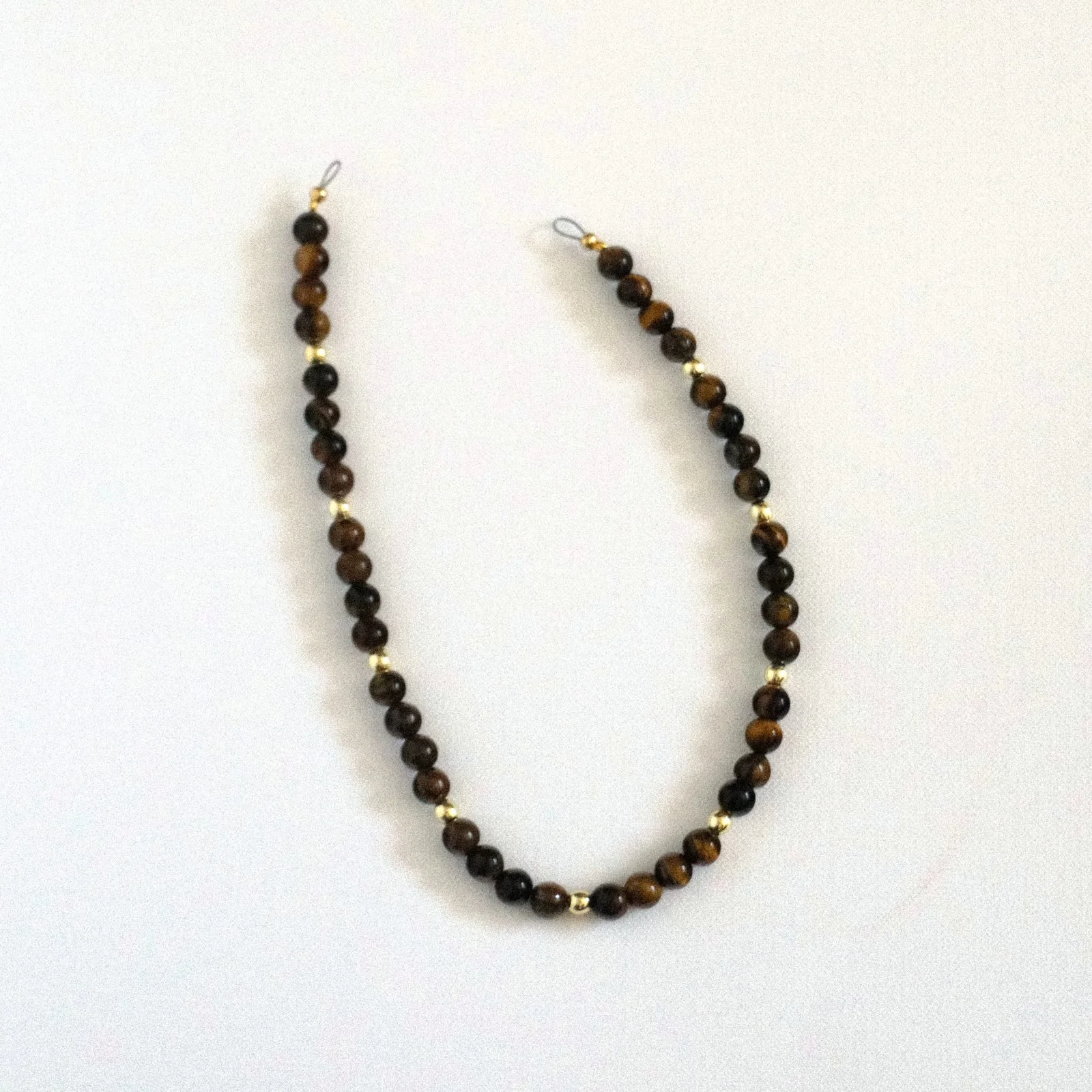 tigers eye — beaded phone charm