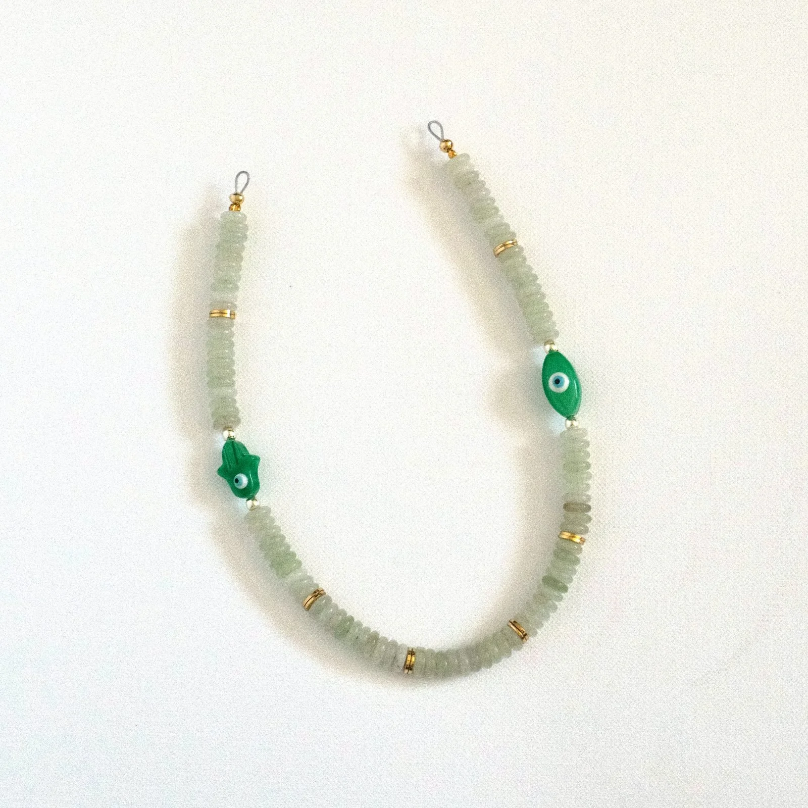 verdigris — beaded phone charm