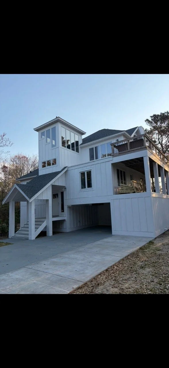 Completed coastal exterior renovation.