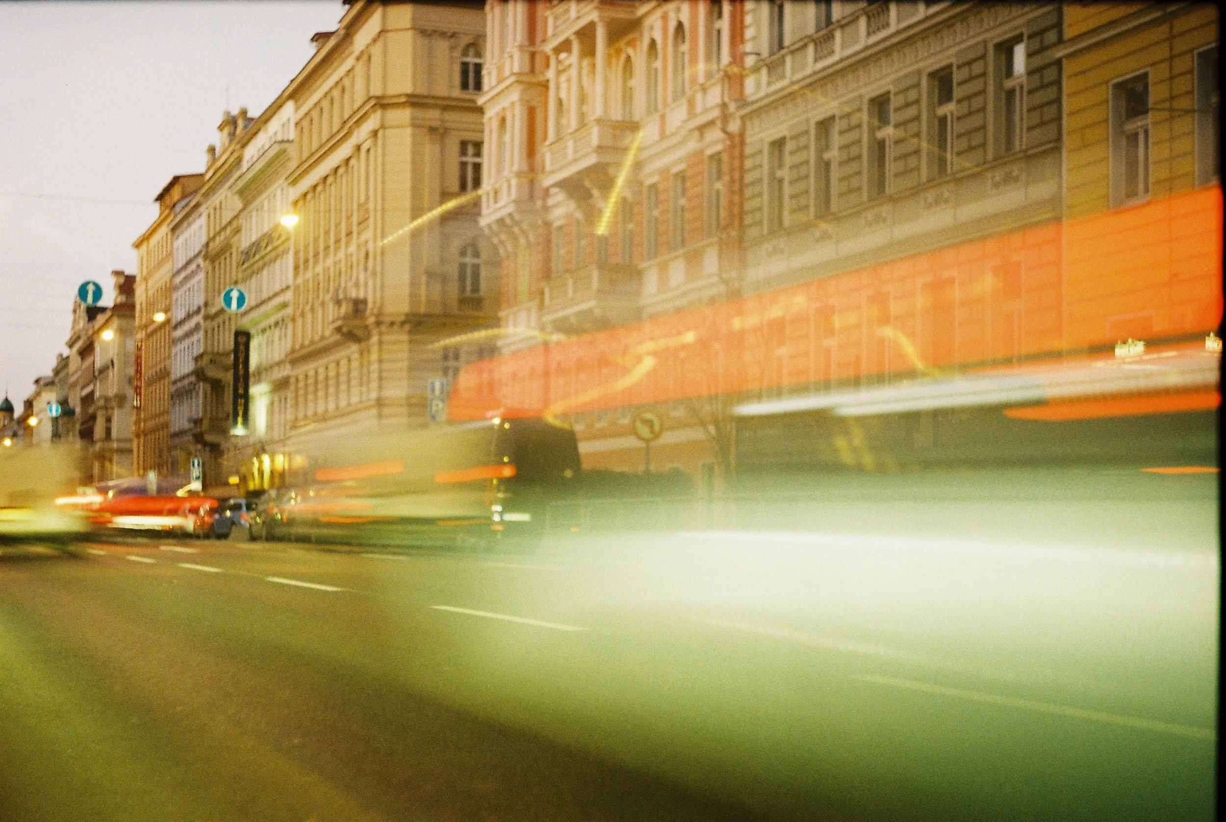  I took this one with a slow shutter speed to capture the movement of the cars and their light trails, and to let plenty of light into the frame. I’m really happy with it, although that big white smear left by one car’s body could have been a bit fur