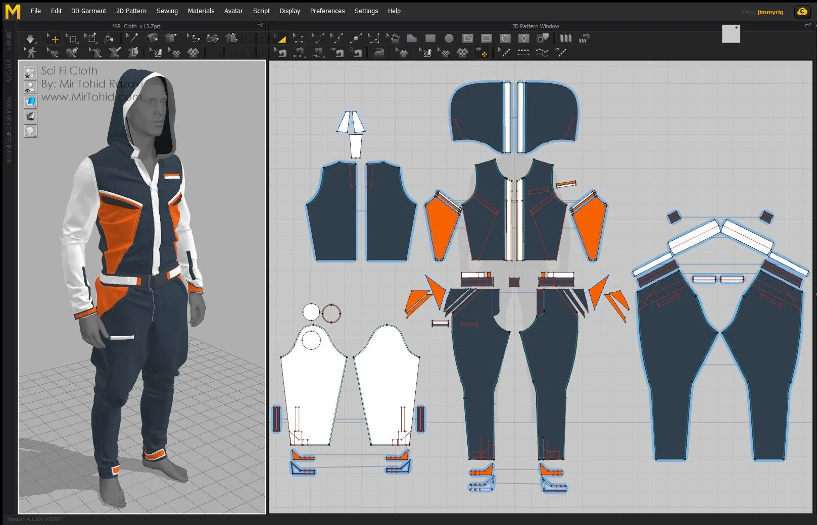 An experiment with Marvelous Designer 7.5, a tool I love and believe is changing the industry the way ZBrush did. This is a turntable of an outfit built from a tutorial by Madina Chionidi.