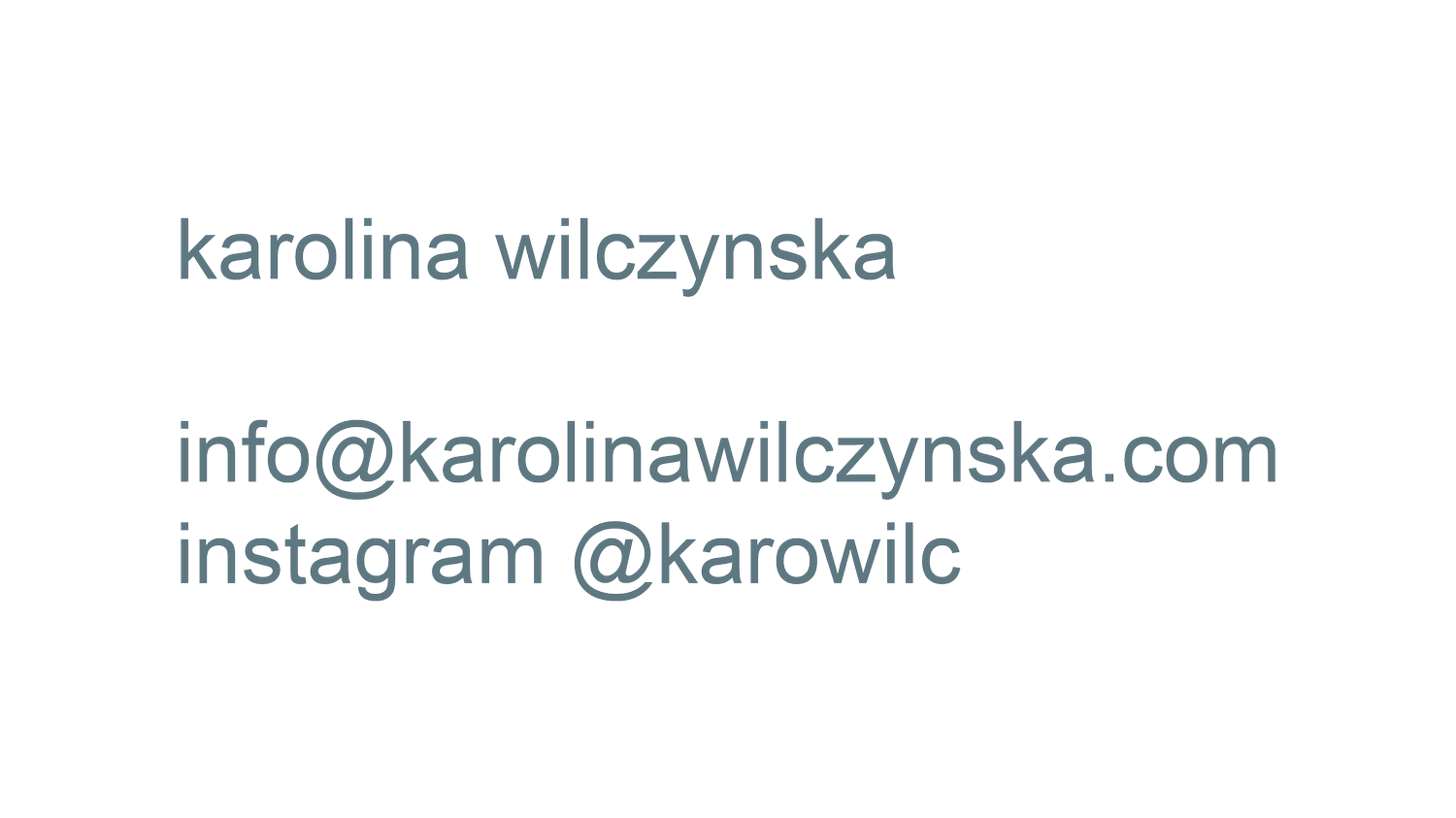 karolina wilczyńska