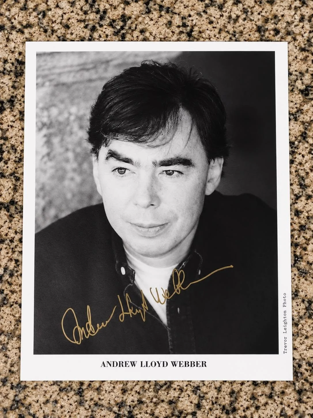 Vintage 1991 Andrew Lloyd Webber Autographed Photograph