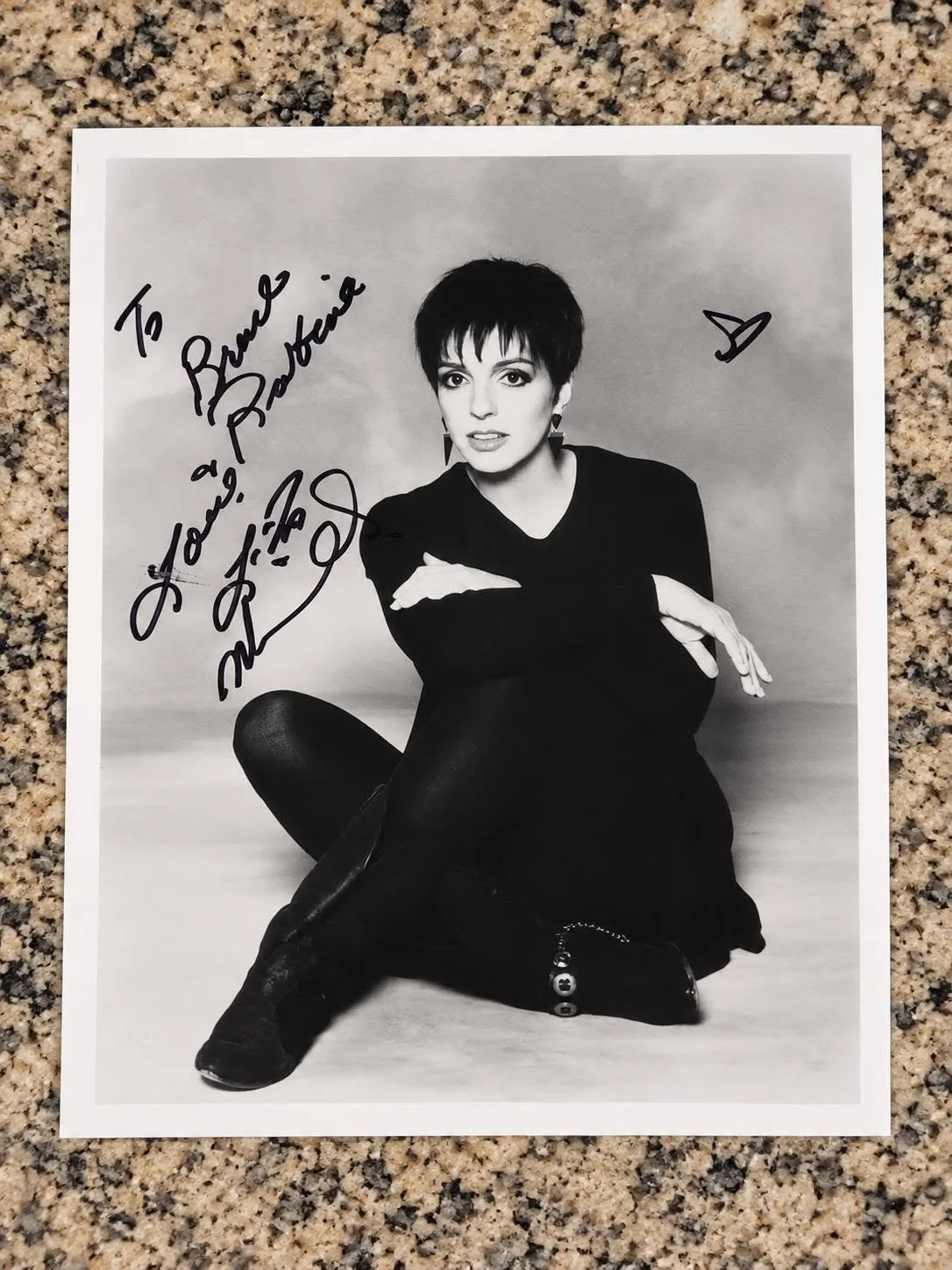 Vintage Autographed Liza Minnelli Photograph