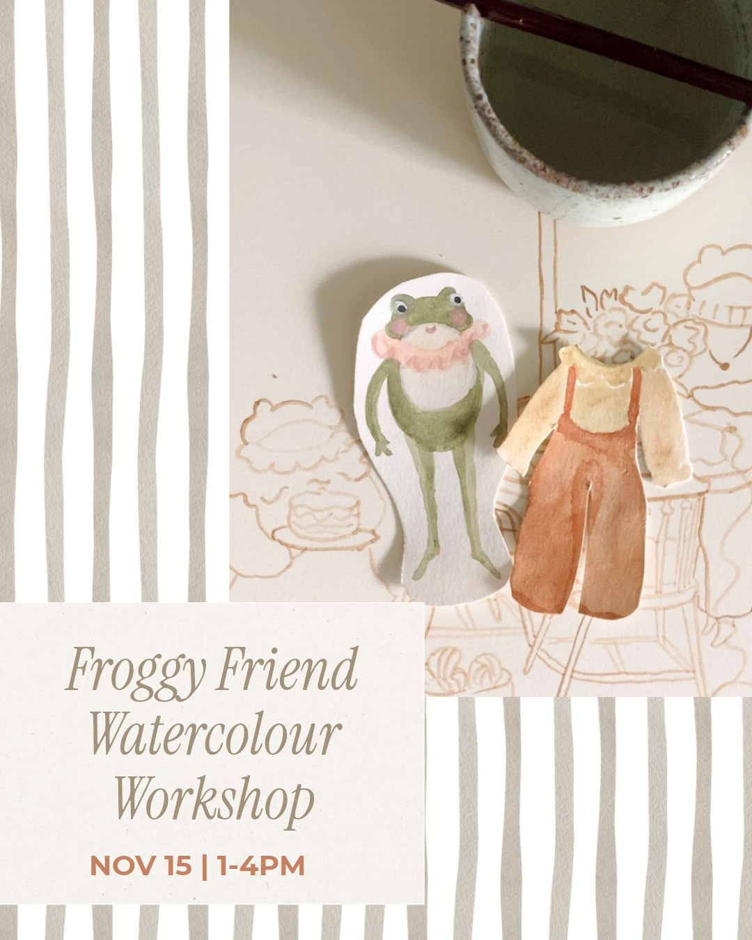 Froggy Friend | Nov 15 Watercolour Workshop