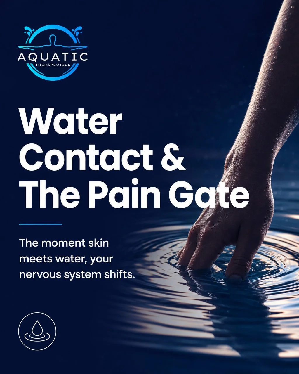 Warm water doesn't just relax you. It closes a neurological gate that stops pain signals from reaching your brain 💧

When you submerge in 30 to 32 degree water, mechanoreceptors in your skin fire signals along thick, fast nerve fibres. Pain signals 