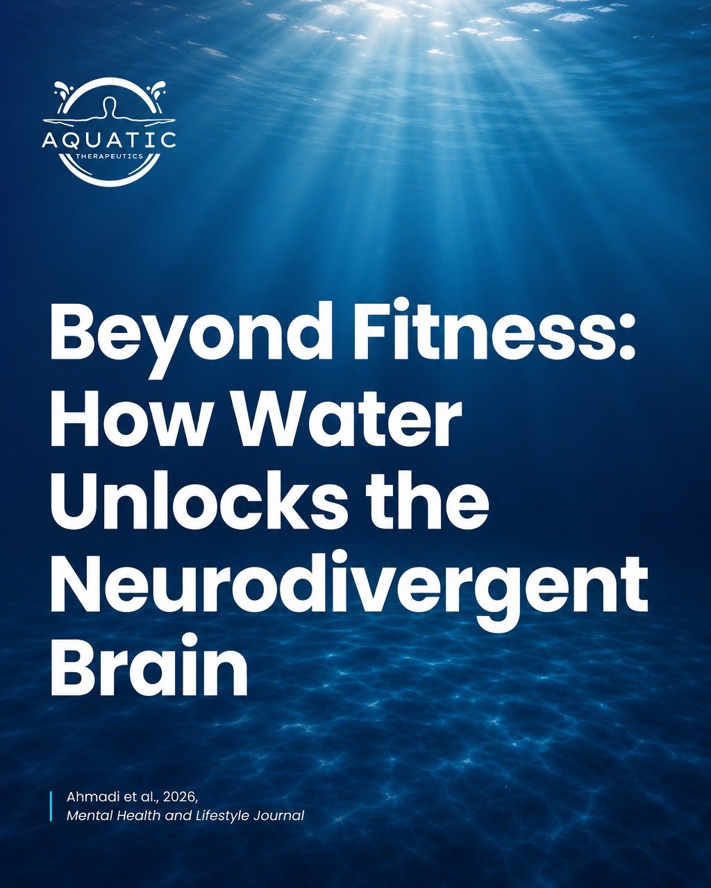 A child who can't tolerate a haircut or a clothing label can often tolerate water around their shoulders within minutes 💧

That isn't coincidence. It's physiology. And there's growing peer-reviewed evidence explaining why water does something for ne