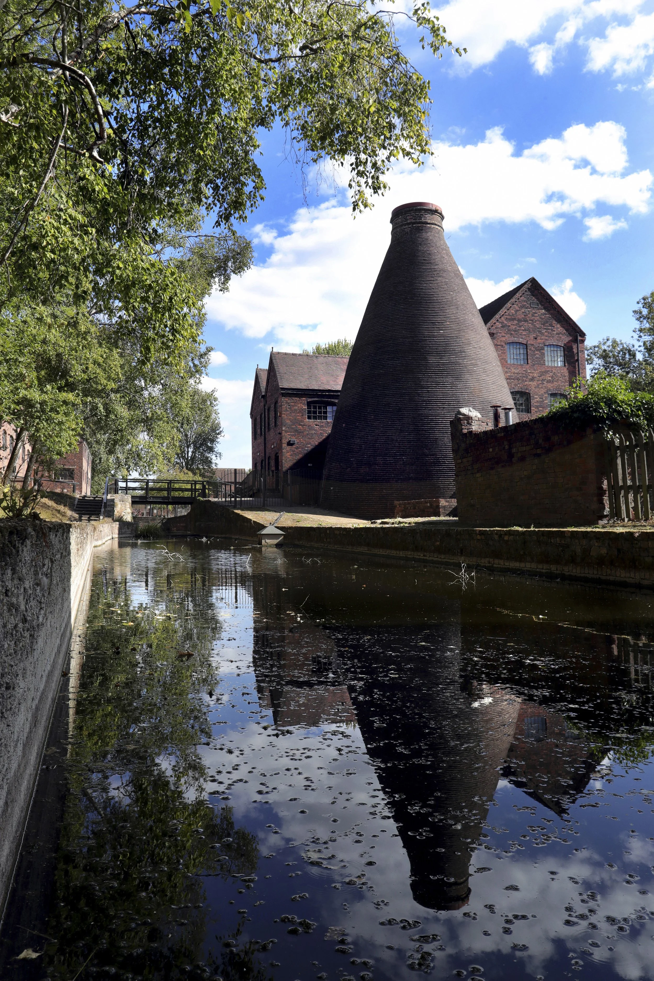 "Quiet Kiln" – Coalport Canal Shropshire Fine Art Vertical Visual Colour Photography Canvas Print