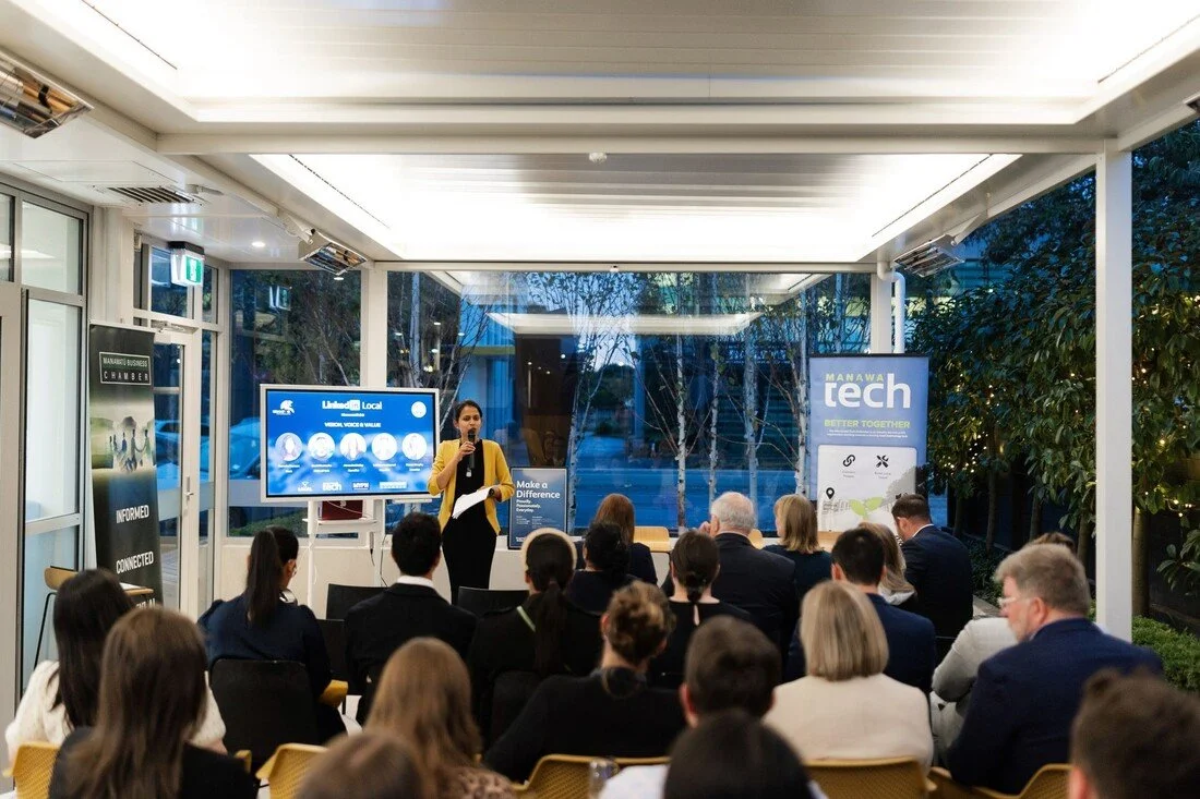 Business event in the outdoor area at LOCAL Cafe & Eatery after hours