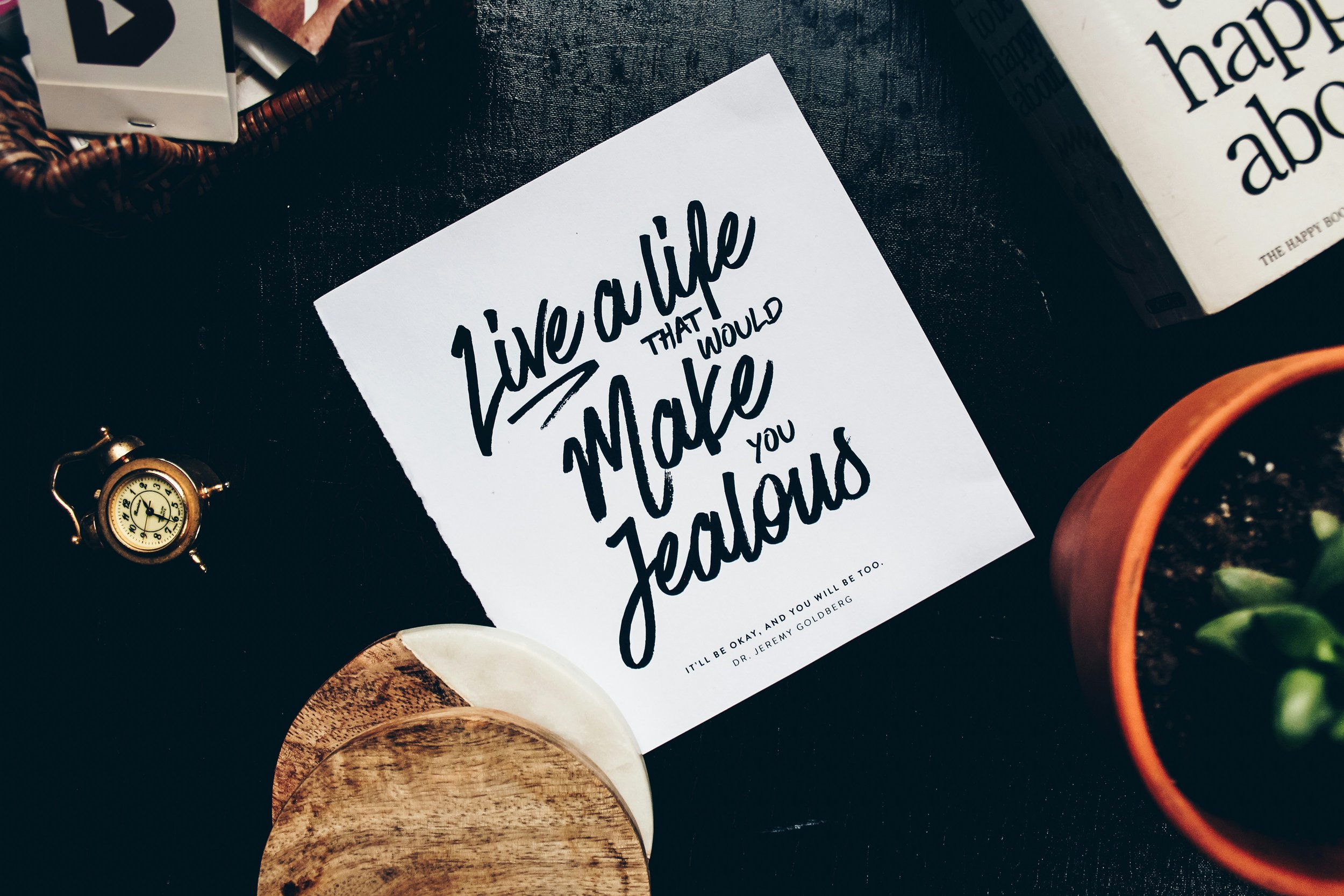 celebratory divorce card reading 'live a life that would make you jealous'
