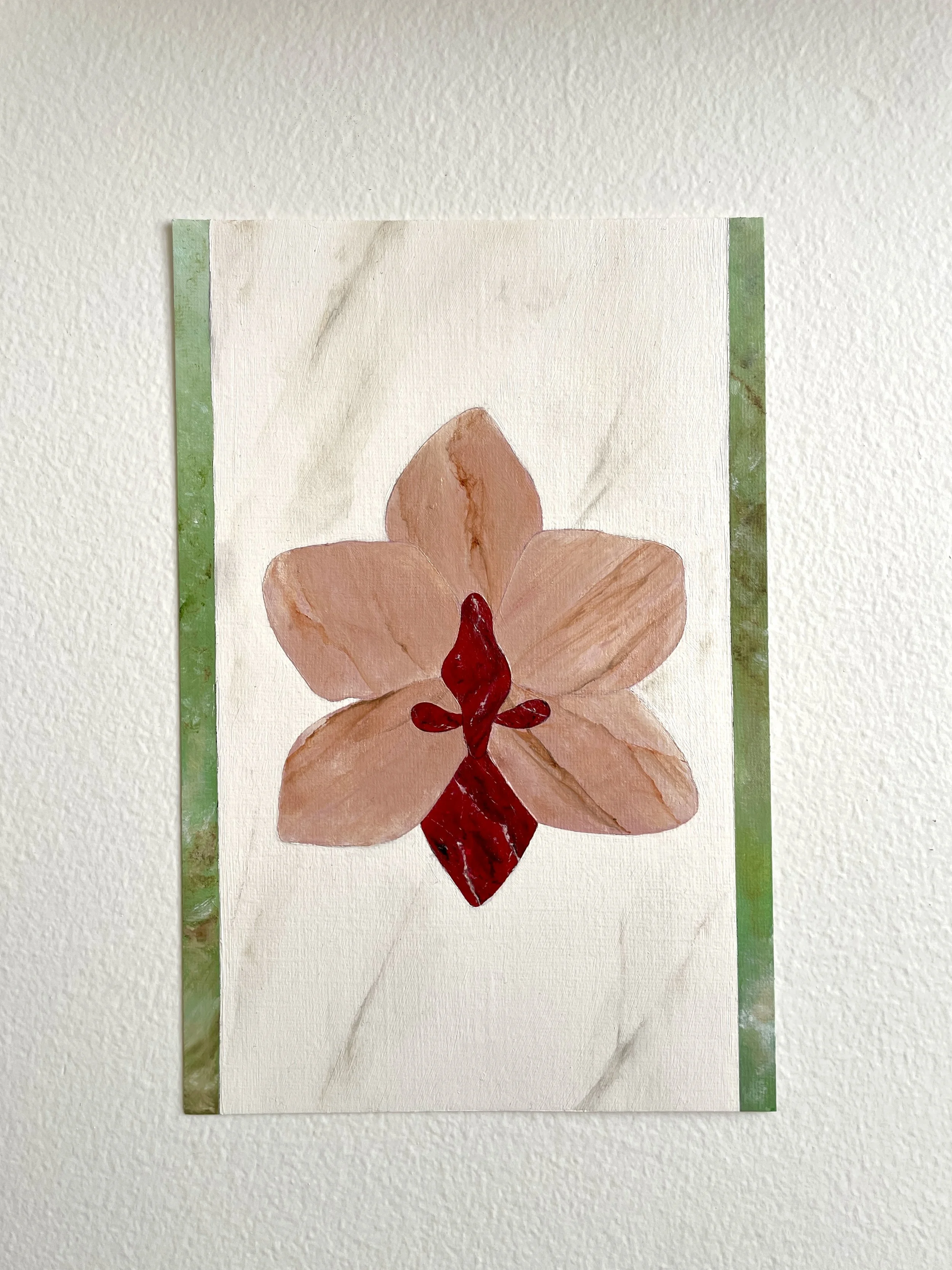 Orchid, 2024, oil on paper, 20.5 x 13.5 cm