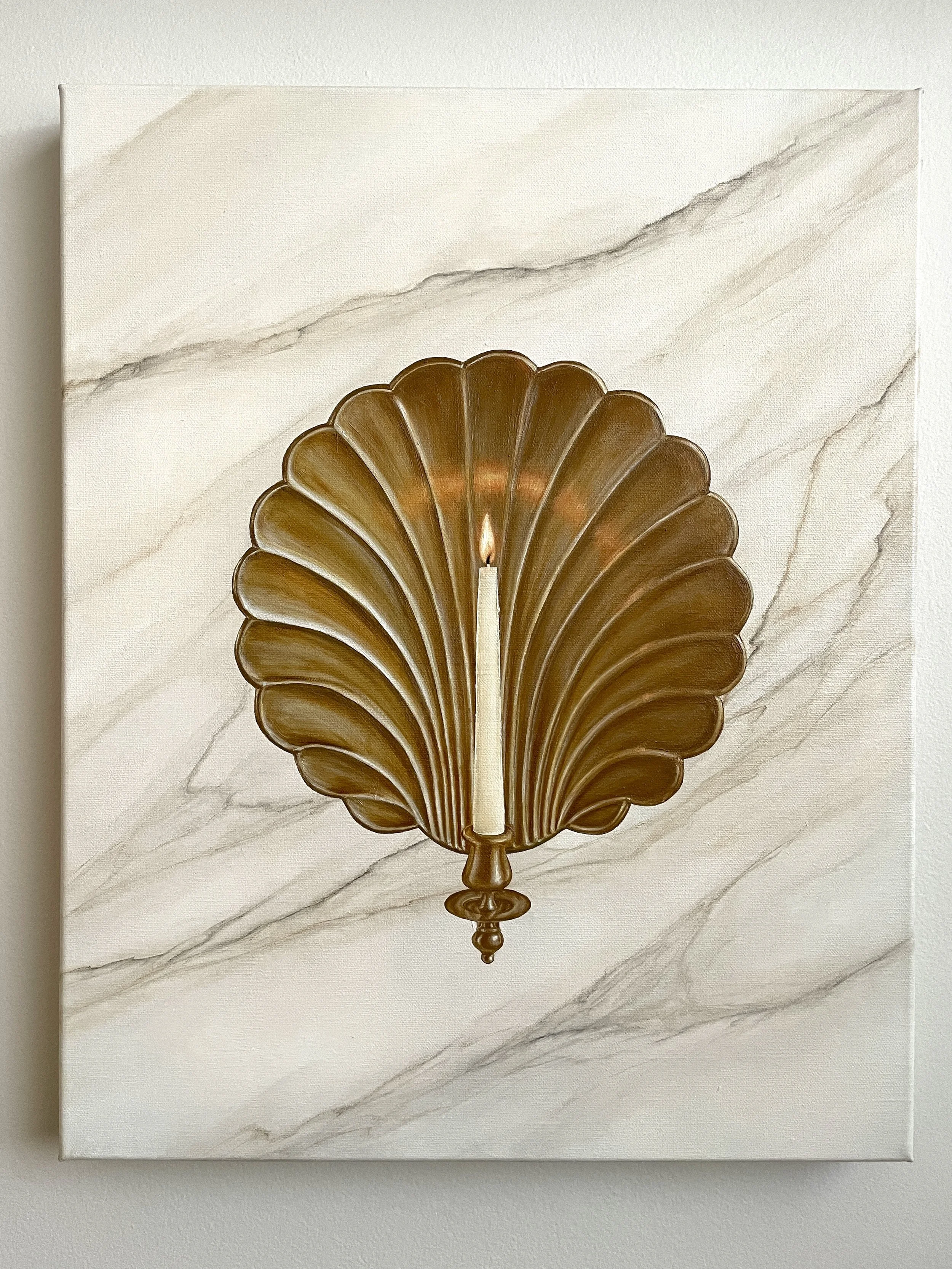 Shell, 2024, oil on linen, 50.5 x 40.5 cm