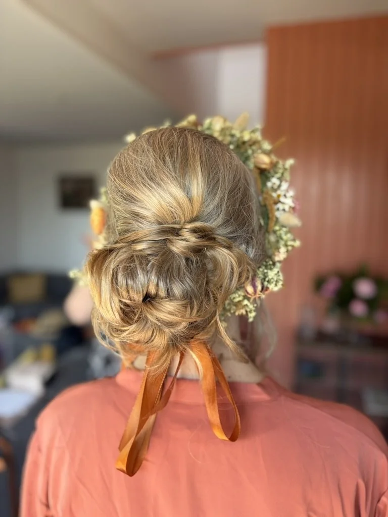 Claire Field Bridal party hairstyling.