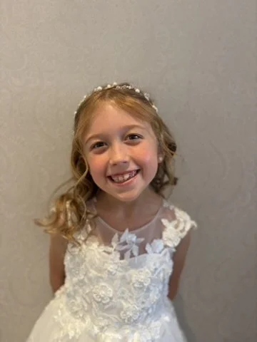 Claire Field Bridal Hairstylist and Makeup artist, flower girl hair and makeup