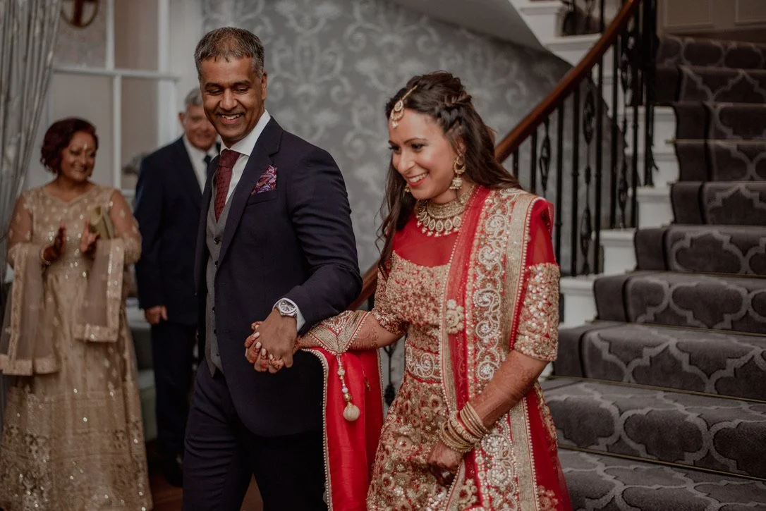Claire Field Bridal Hairstylist and Makeup artist, Bride and Groom with Asian wedding