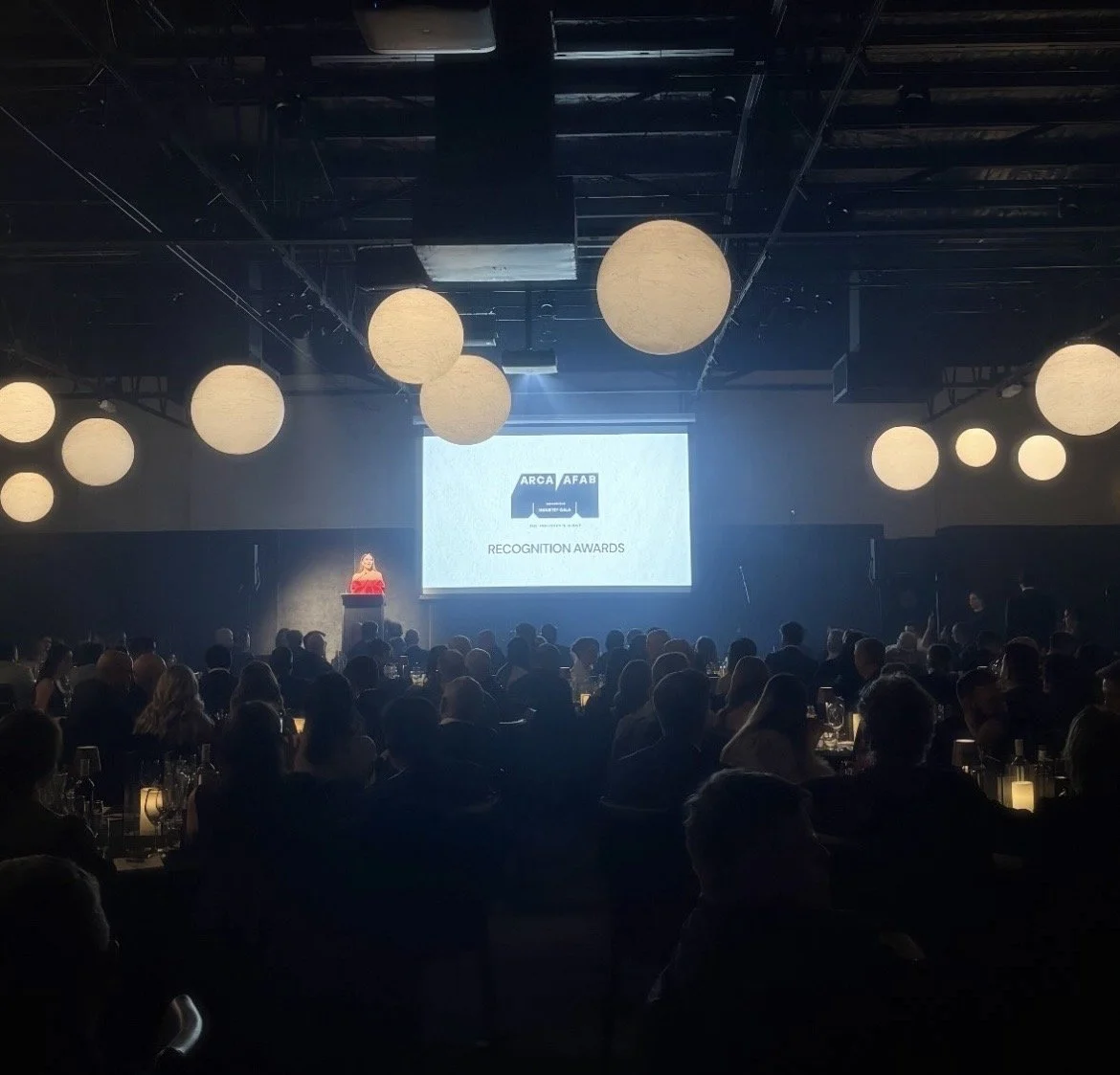 Kate Creedon presenting ARCA AFAB Awards