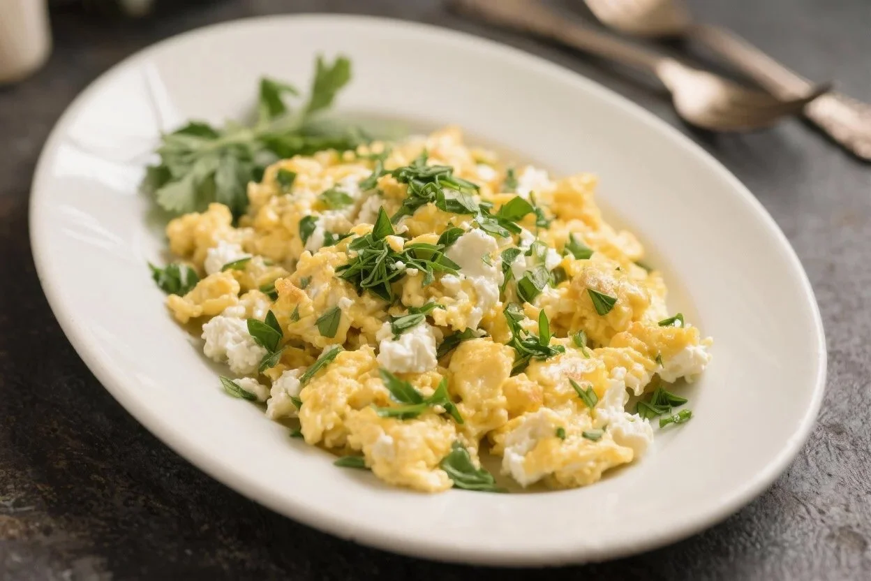 Creamy Herb Soft Scramble