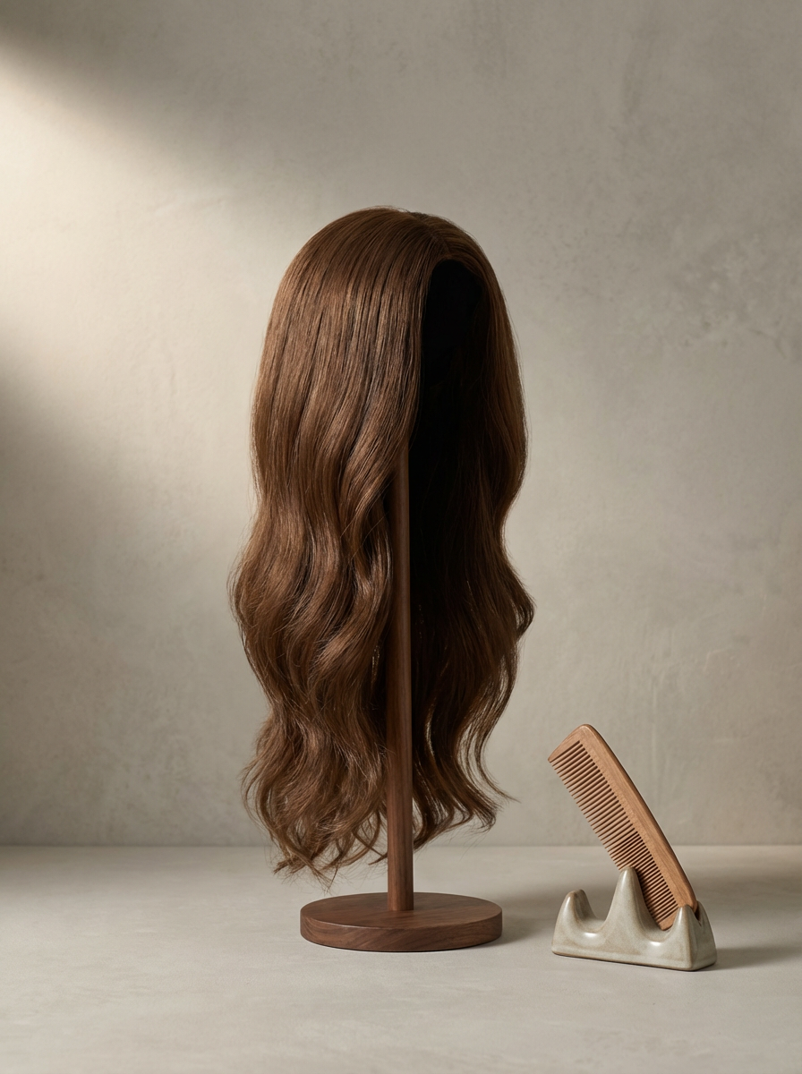 Silky Brunette Wig
