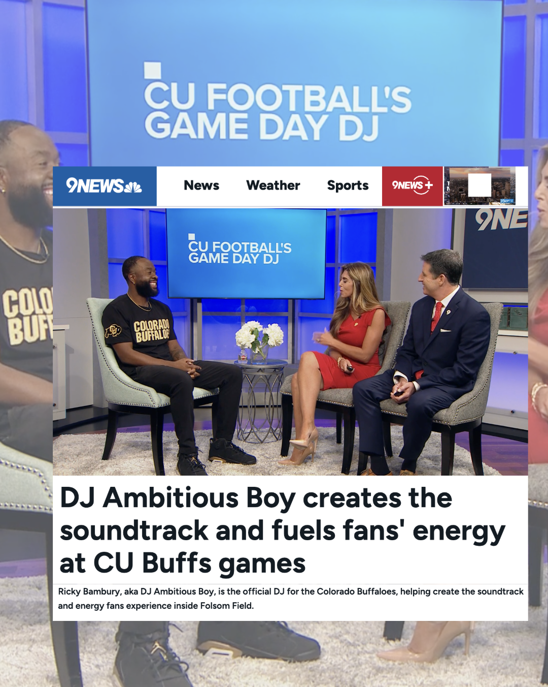 Ricky Bambury. DJ Ambitious Boy 9NEWS