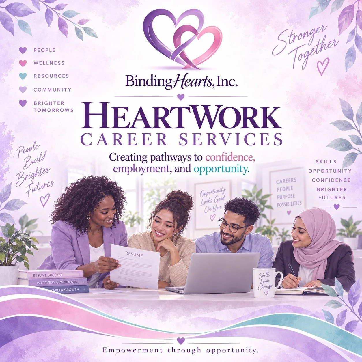 A job can provide income.

But the right opportunity can restore confidence, independence, purpose, and hope. 💜

HeartWork Career Services is designed to help individuals overcome employment barriers and prepare for new opportunities through resourc