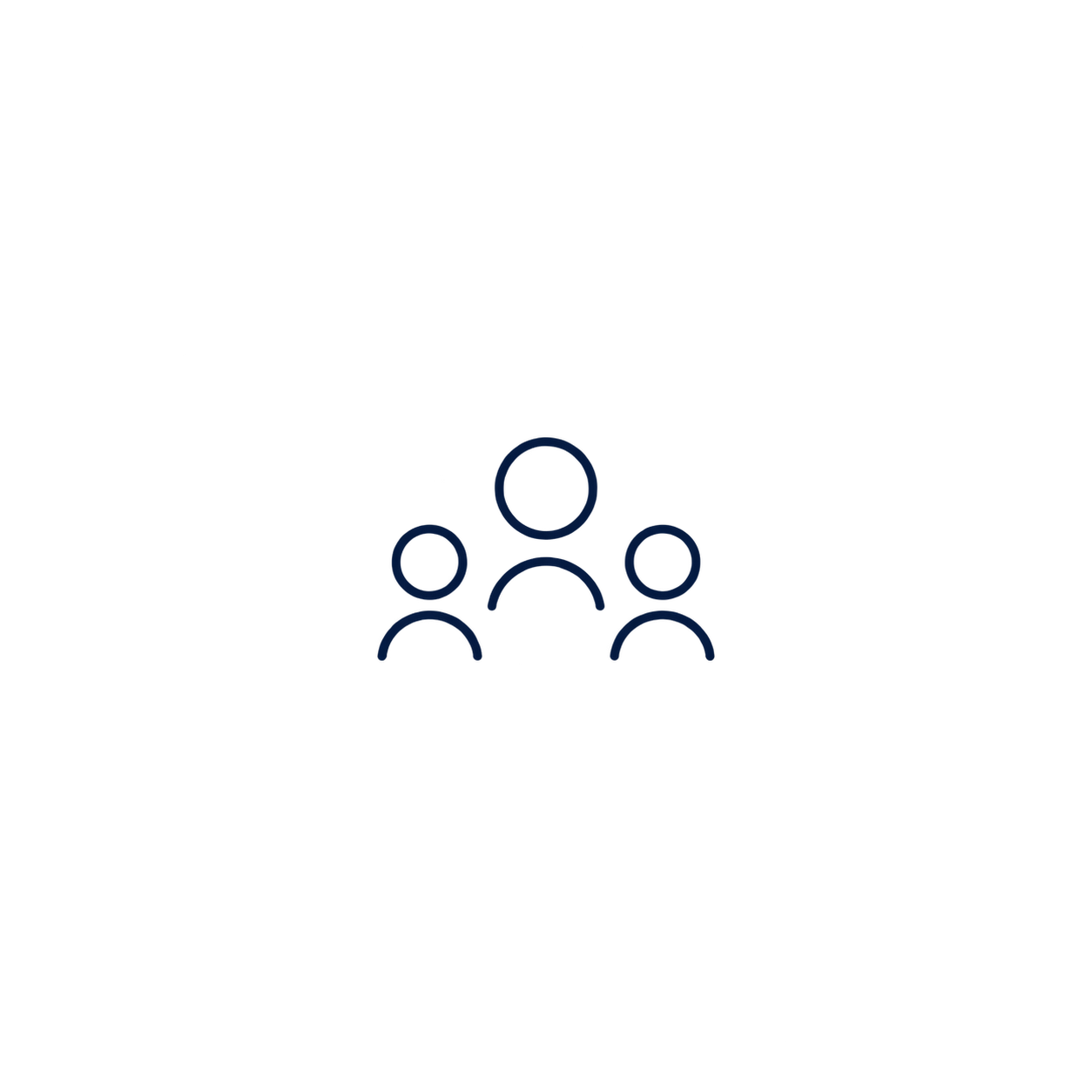 Illustration of a person speaking in front of a small audience of three, with arrow indicating a presentation or speech.