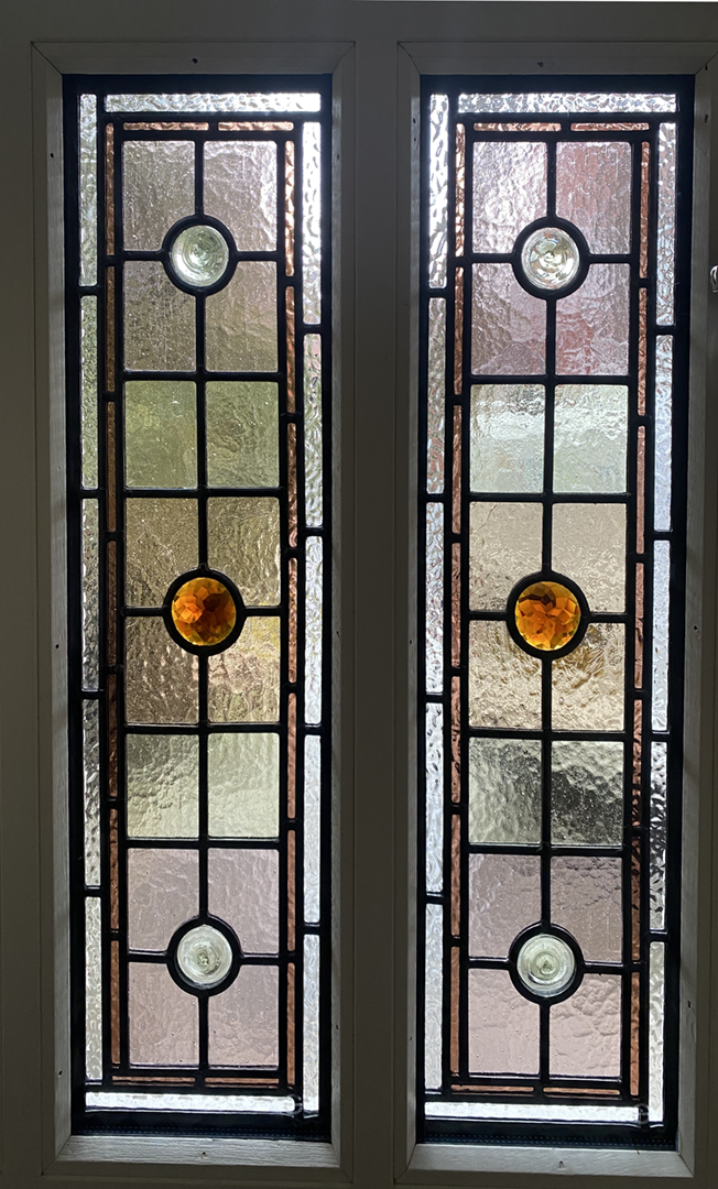Revival Stained Glass: door panels renovated