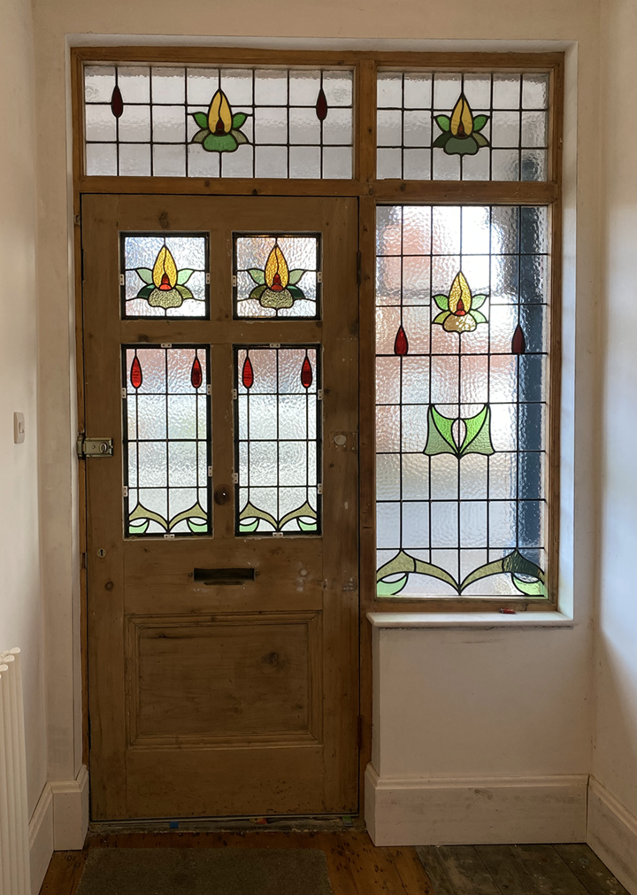 Leaded light renovation for front door