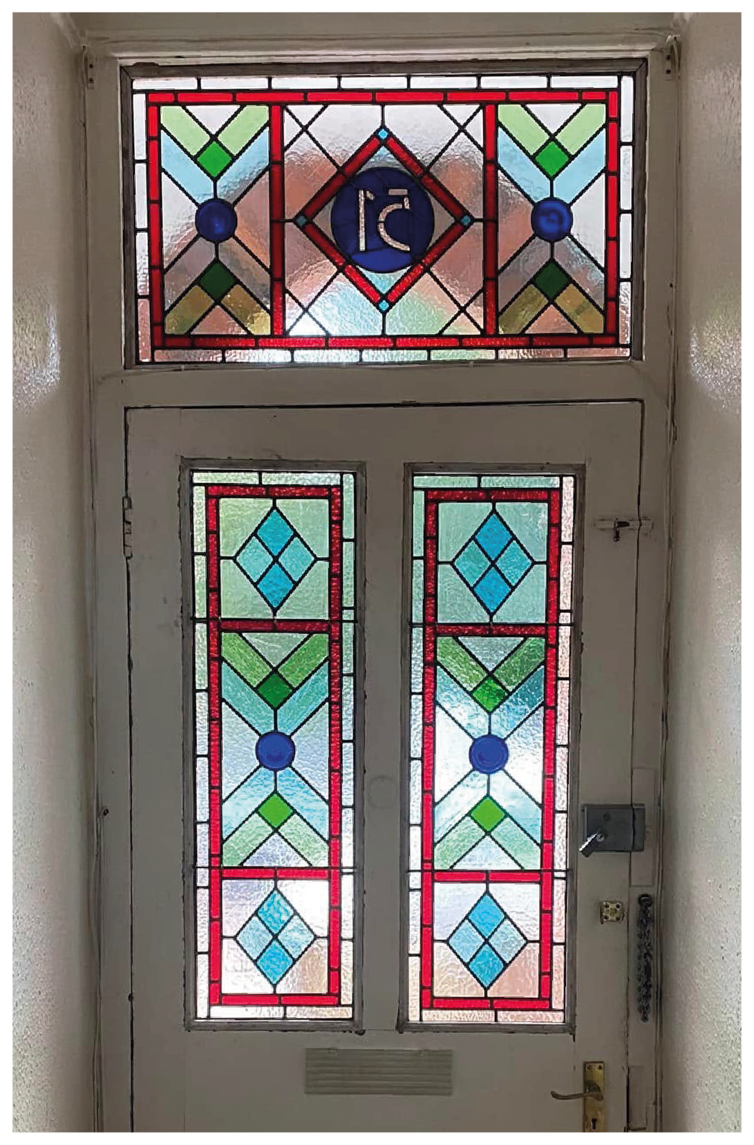 Revival Stained Glass project: front door
