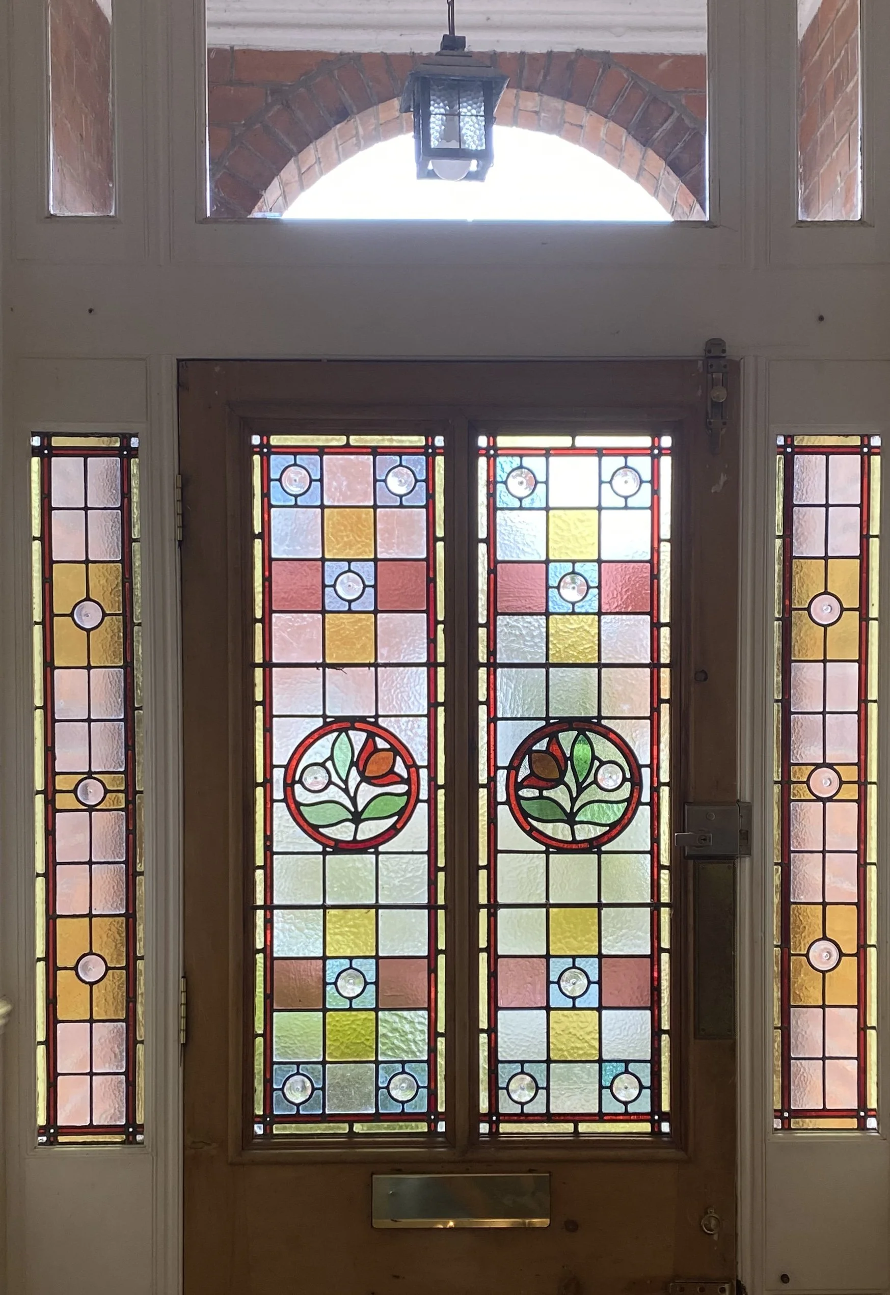 Revival Stained Glass: Door releaded renovated