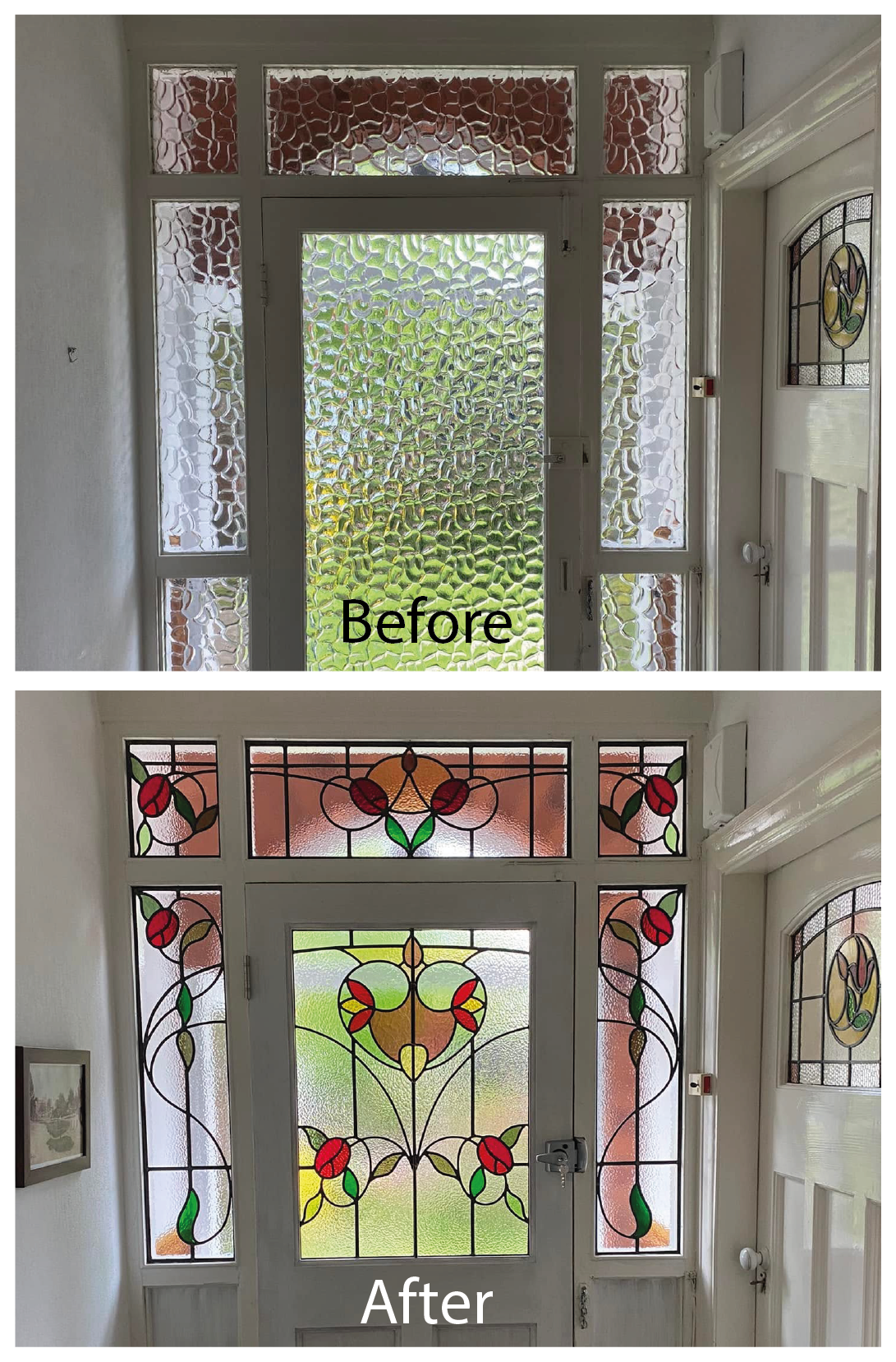 Revival Stained Glass project: FRONT DOOR