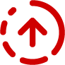 Red circular arrow pointing upward, indicating a refresh or reload symbol.