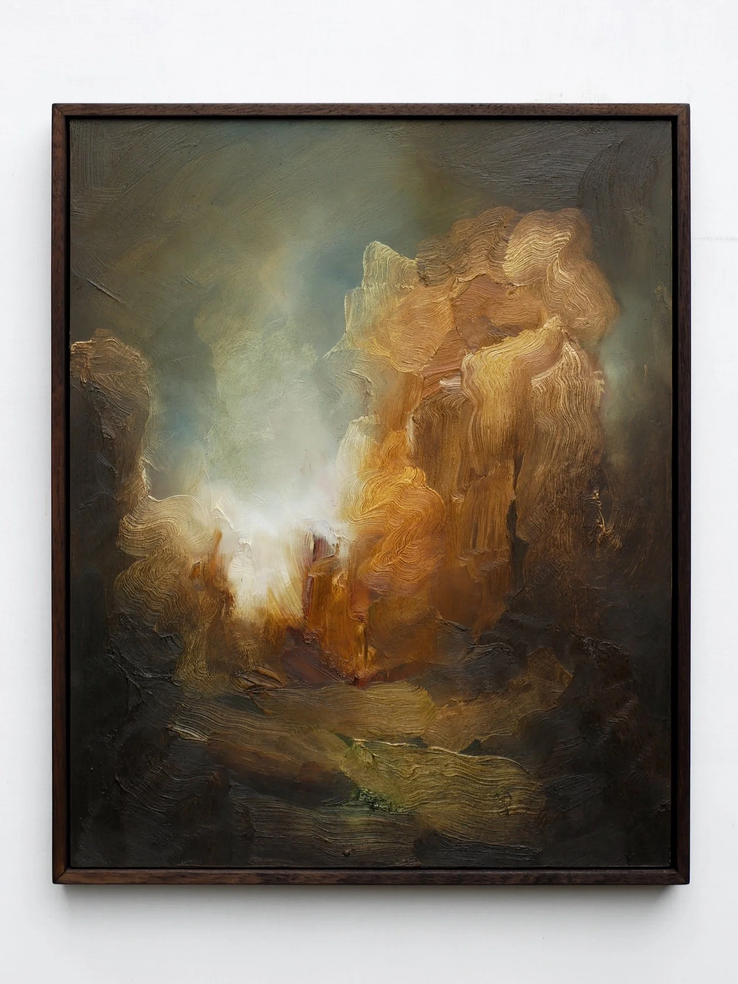How to love a dying world - oil on wood, 40x50cm