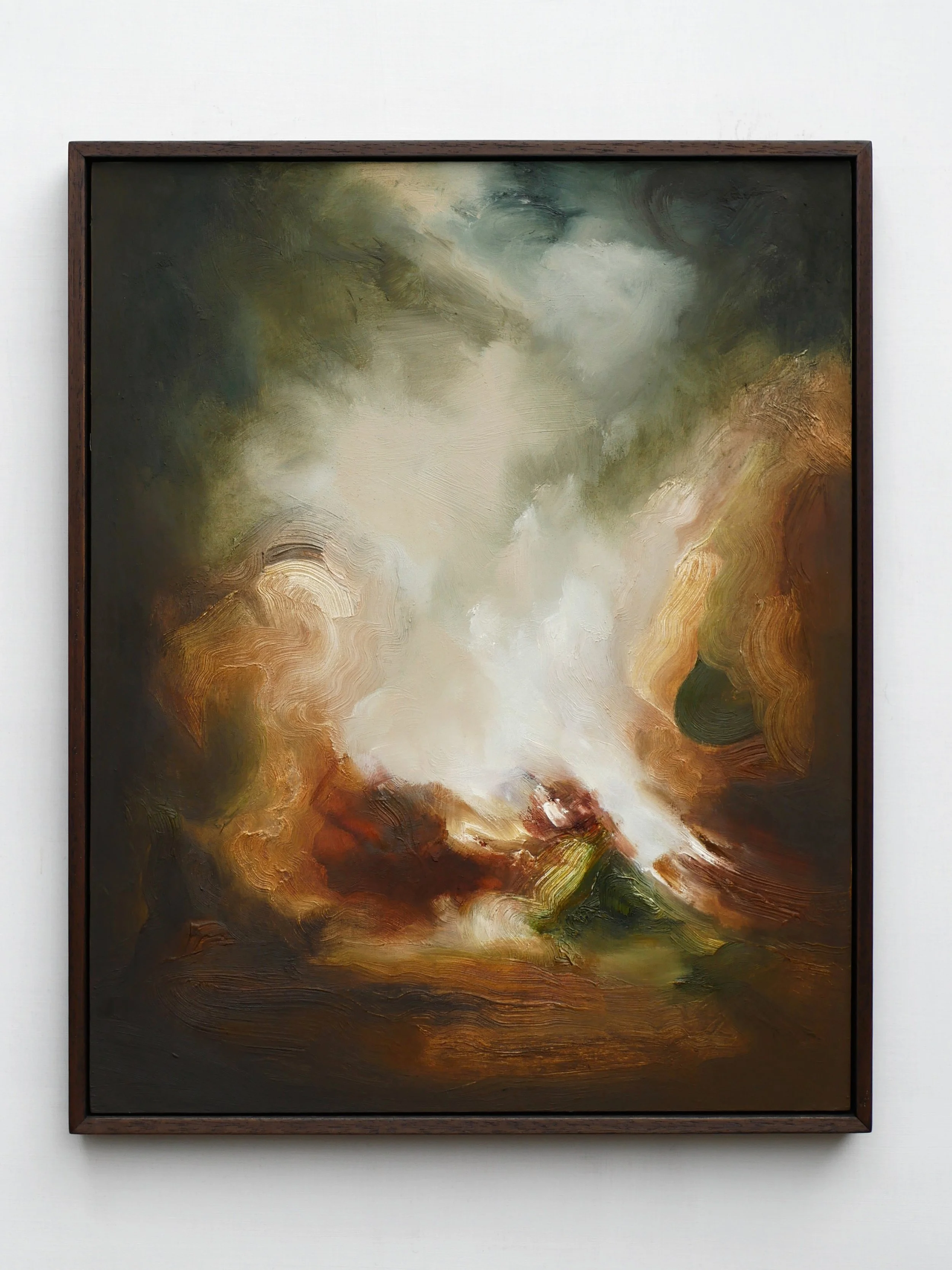 Let me waste this time of yours - oil on wood, 40x50cm