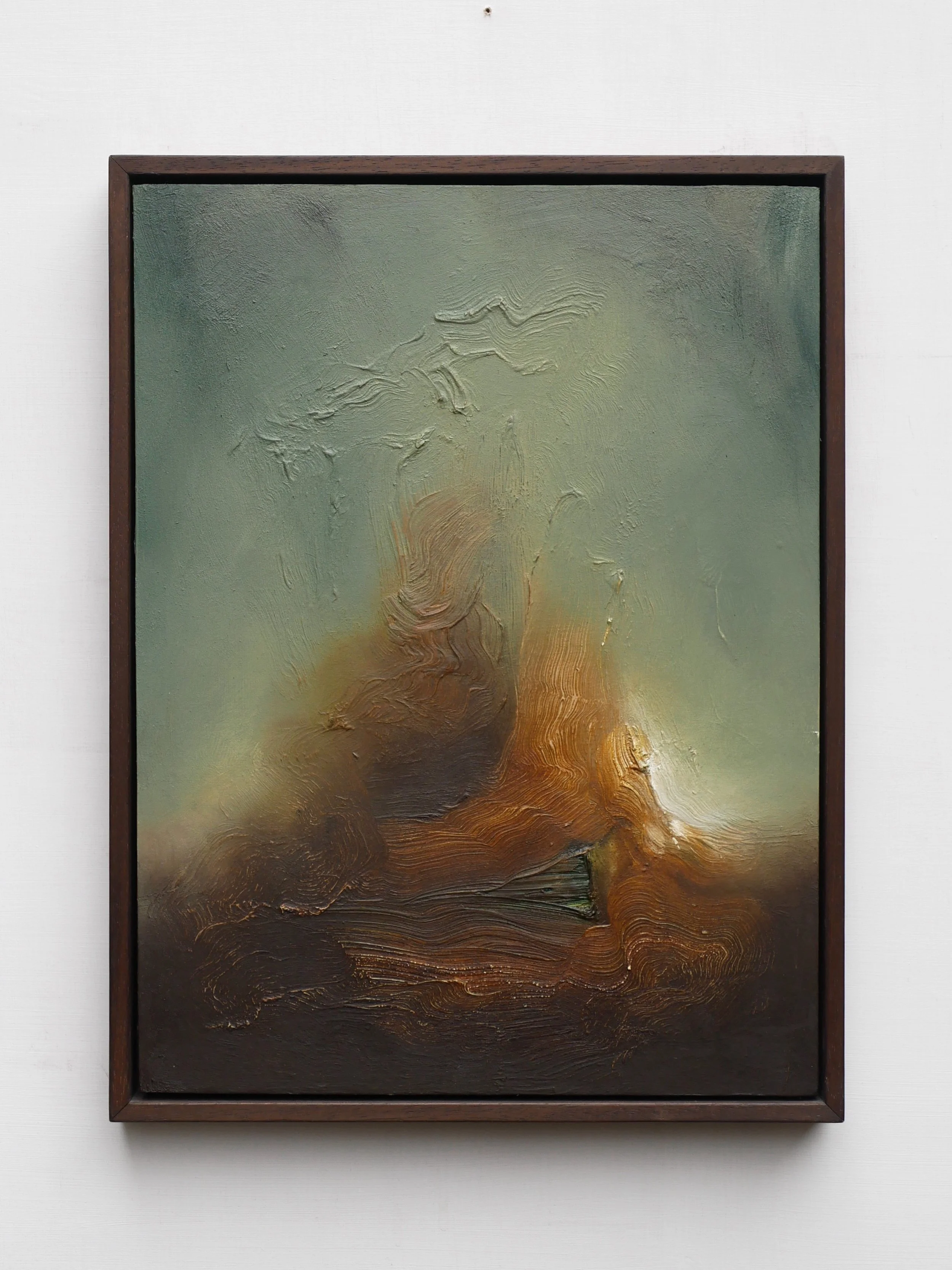 An afterwards - oil on wood, 30x40cm
