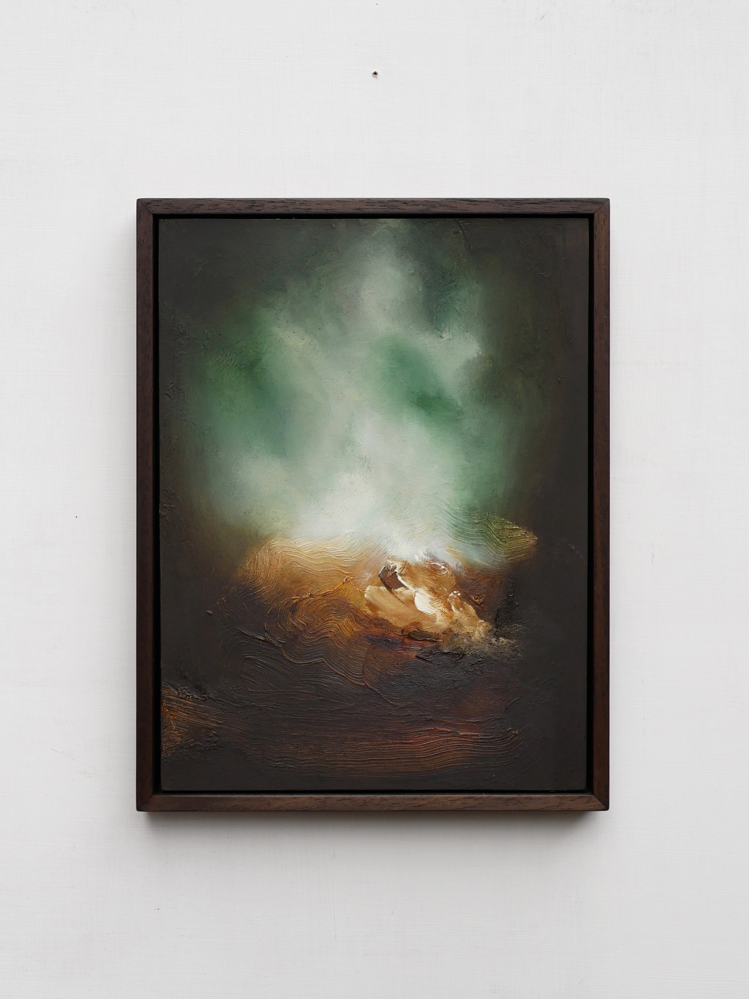 Cairn - oil on wood, 23x30cm