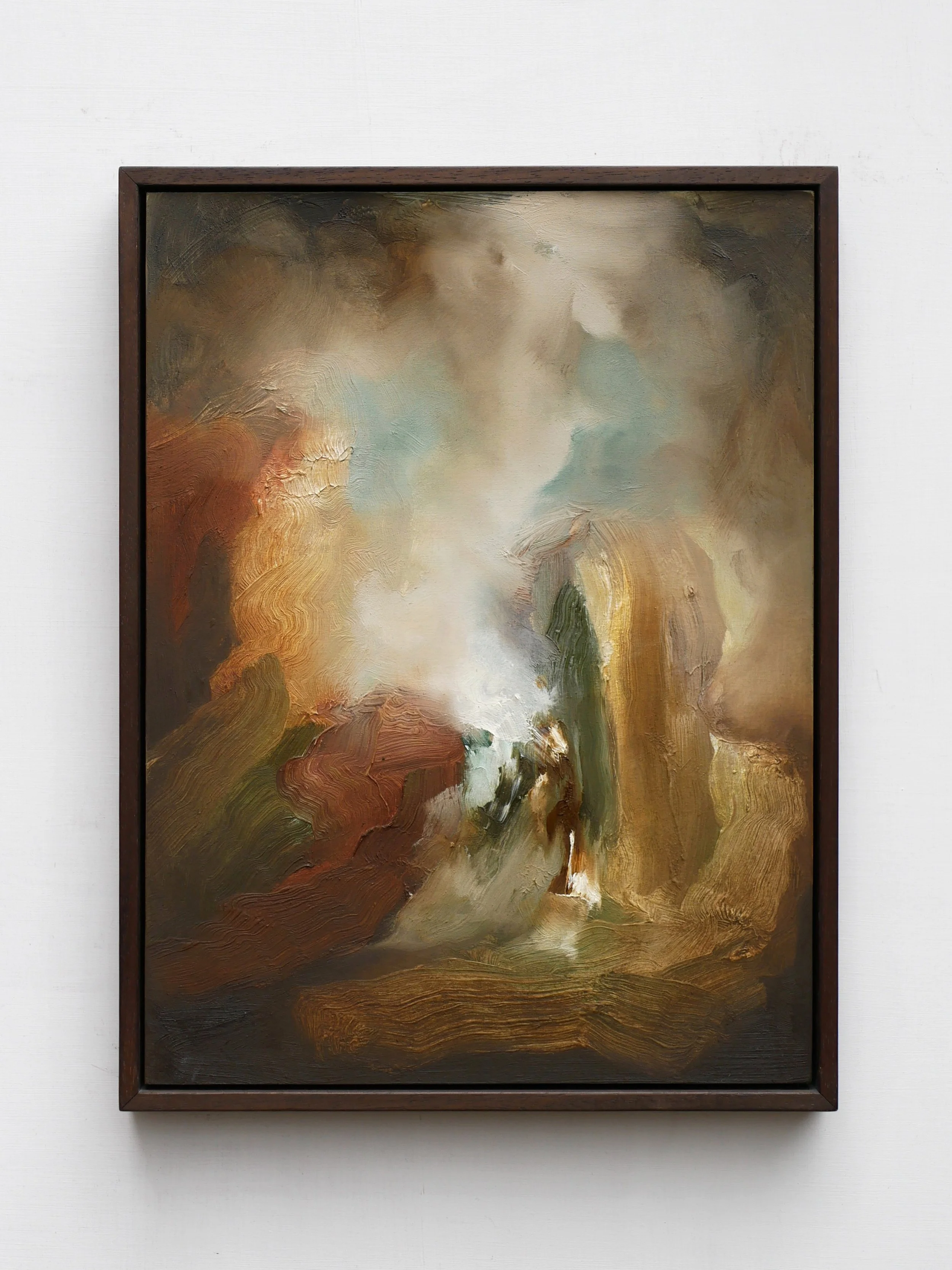 Greenpath - oil on wood, 30x40cm