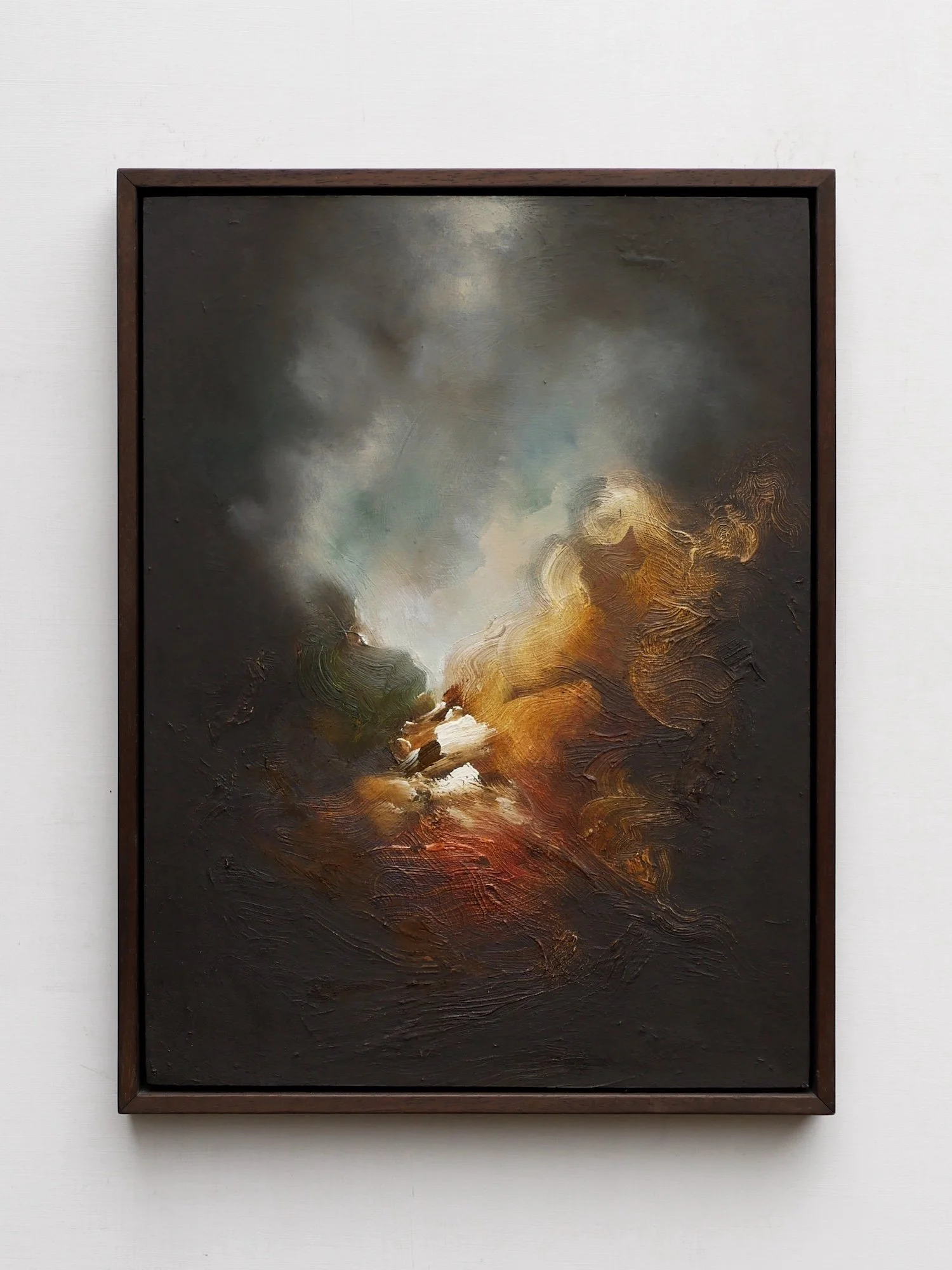 Castle in the clouds - oil on wood, 30x40cm