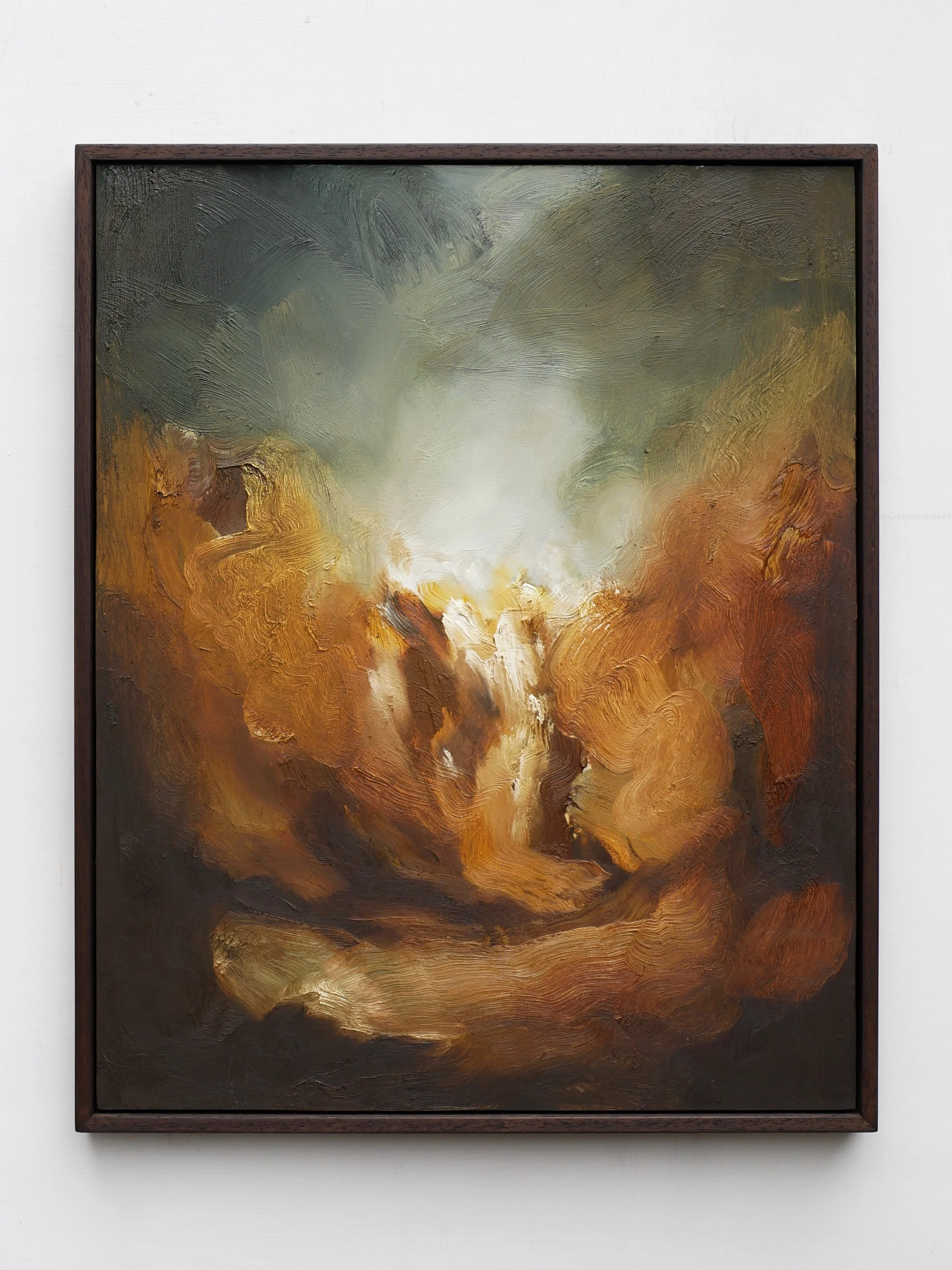 They sold their souls for a bit of nothing - oil on wood, 40x50cm