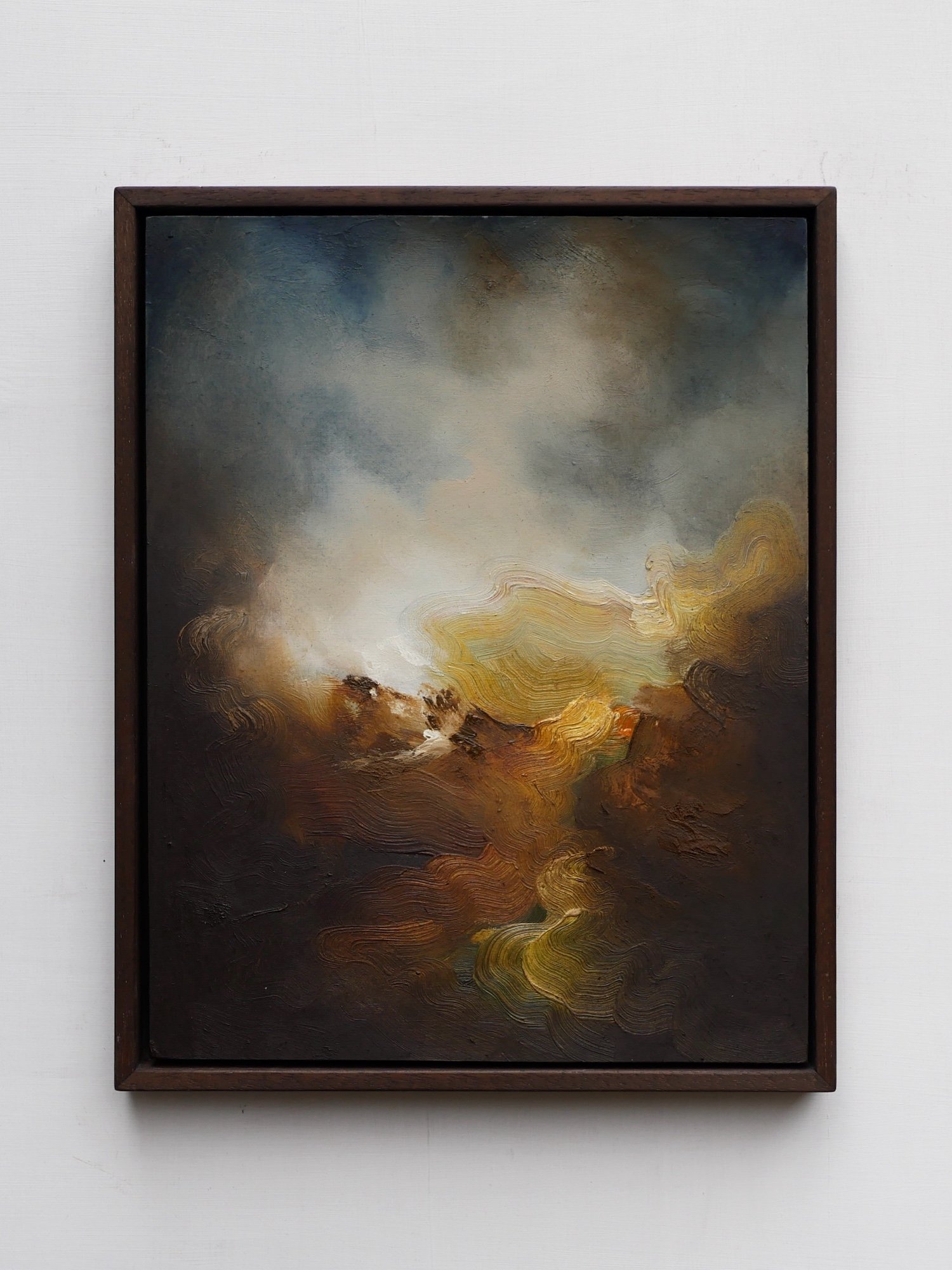Crash - oil on wood, 28x35cm