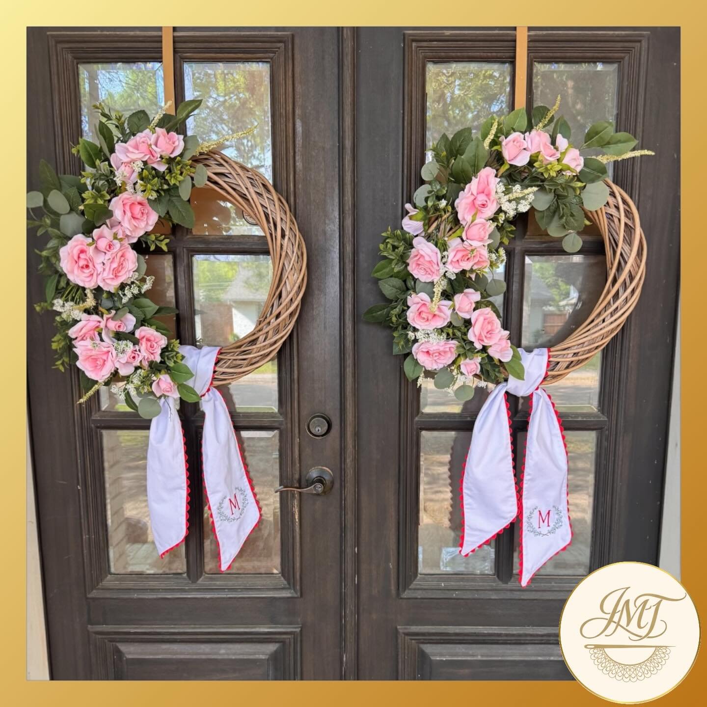 Customer photo - love the double matching sashes for spring!