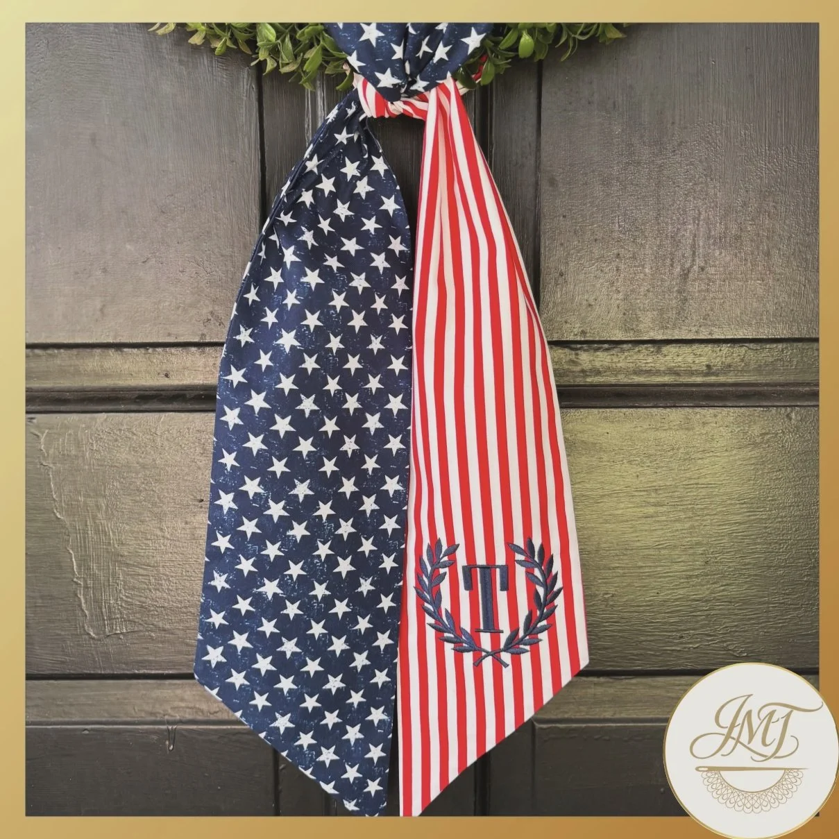 Stars & Stripes sash for the 4th of July.