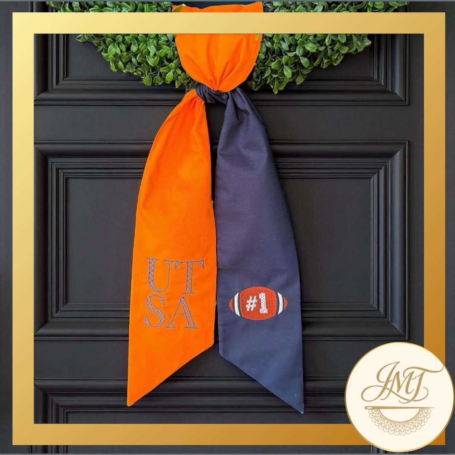 Rep your school colors with bi-color sashes.