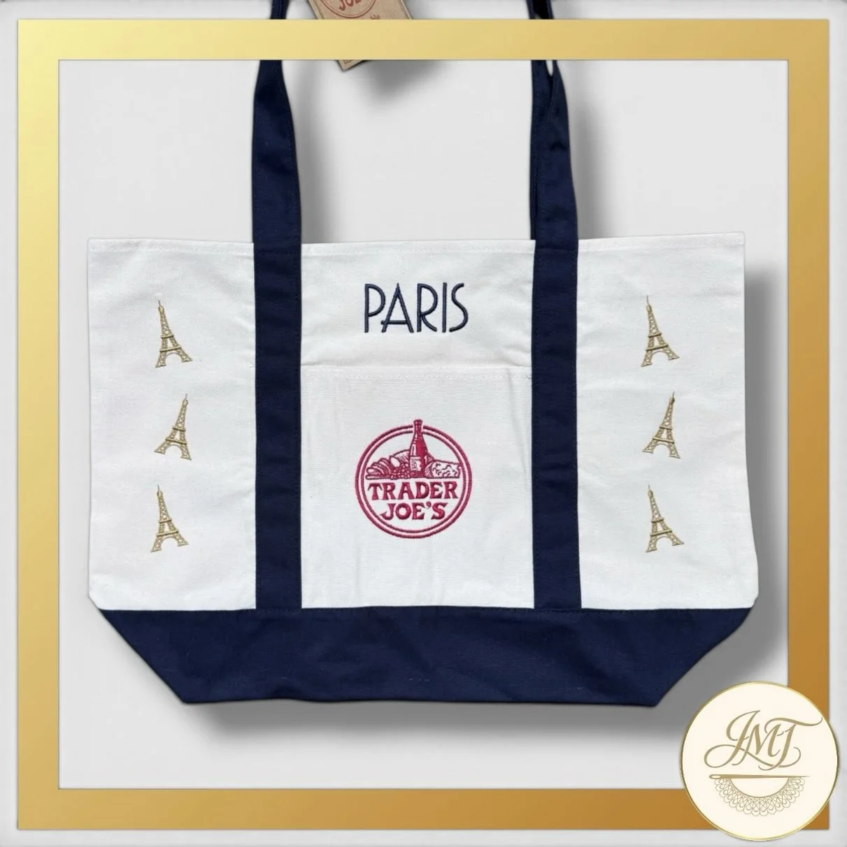 Canvas tote bags are perfect for your embroidery project.