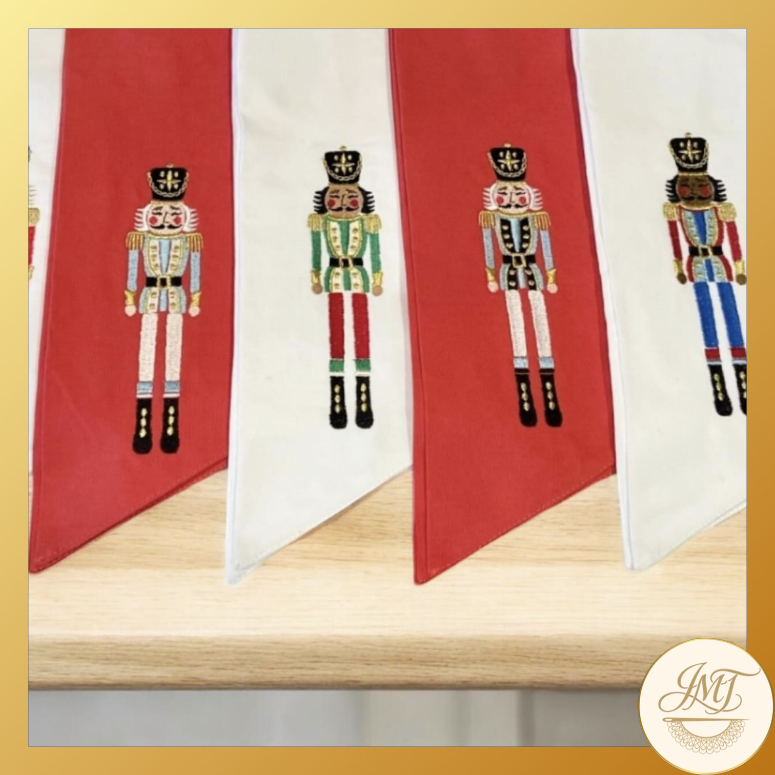 The nutcracker design is the most popular, and the colors of the skin tones and outfits can all be customized. 