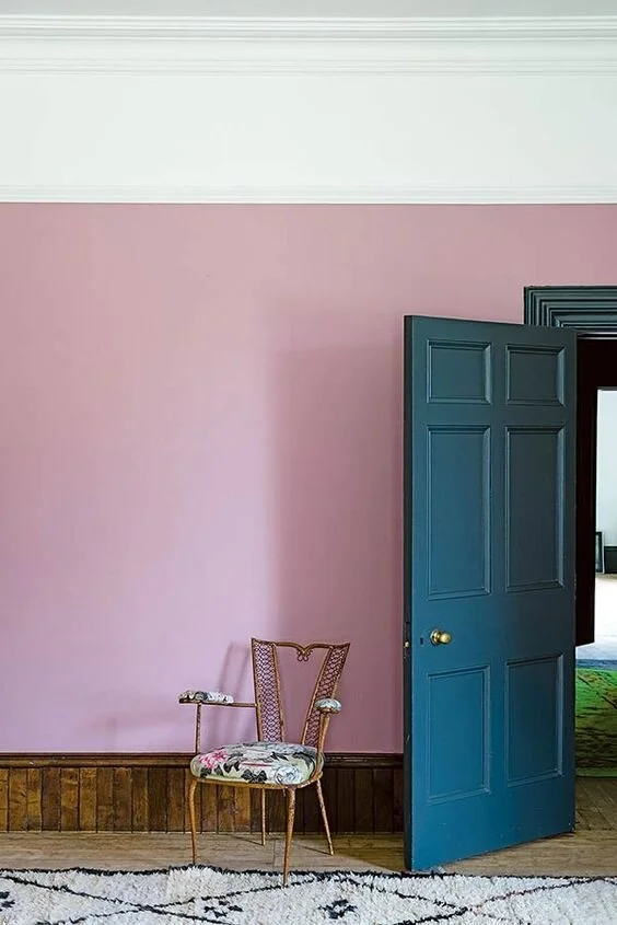 Cinder Rose and Black Blue, Farrow and Ball
