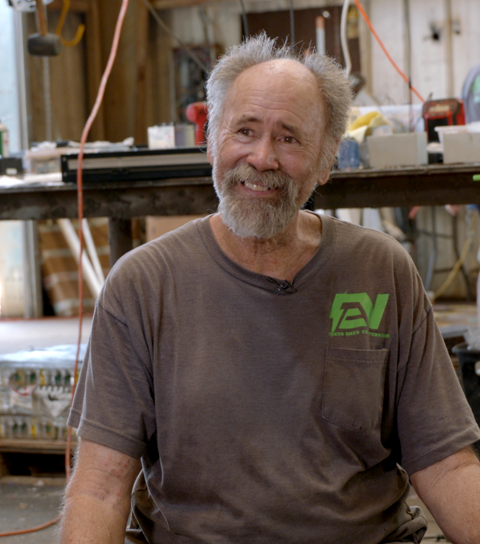 Portrait of Steve Clunn of Green Shed Conversions.
