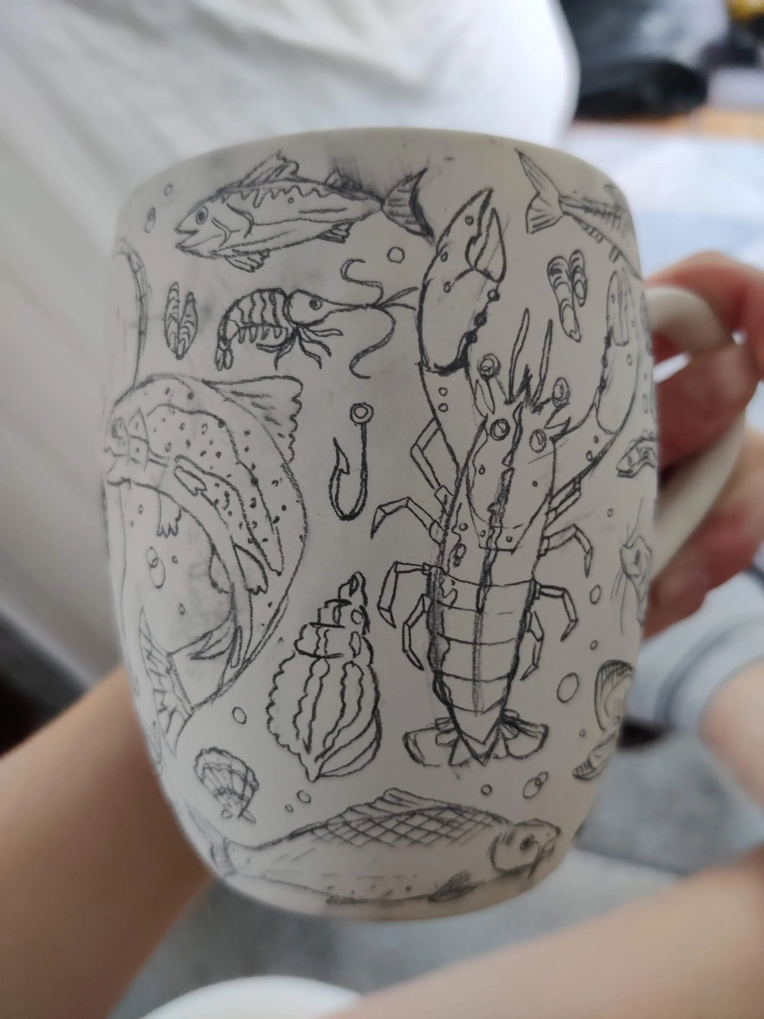 Sketch of the mug