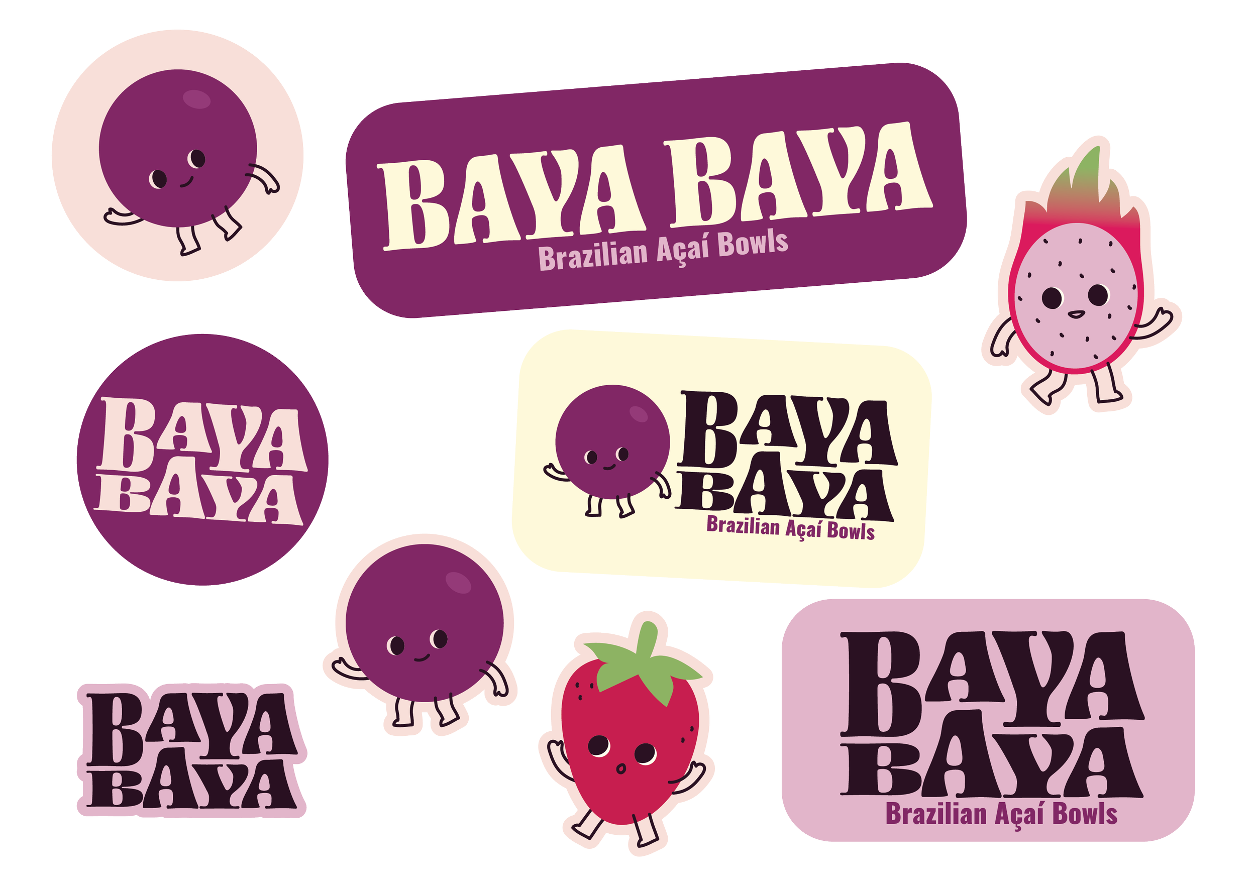Brand stickers - to show off the playfulness of the brand and versatility of the logo and mascots