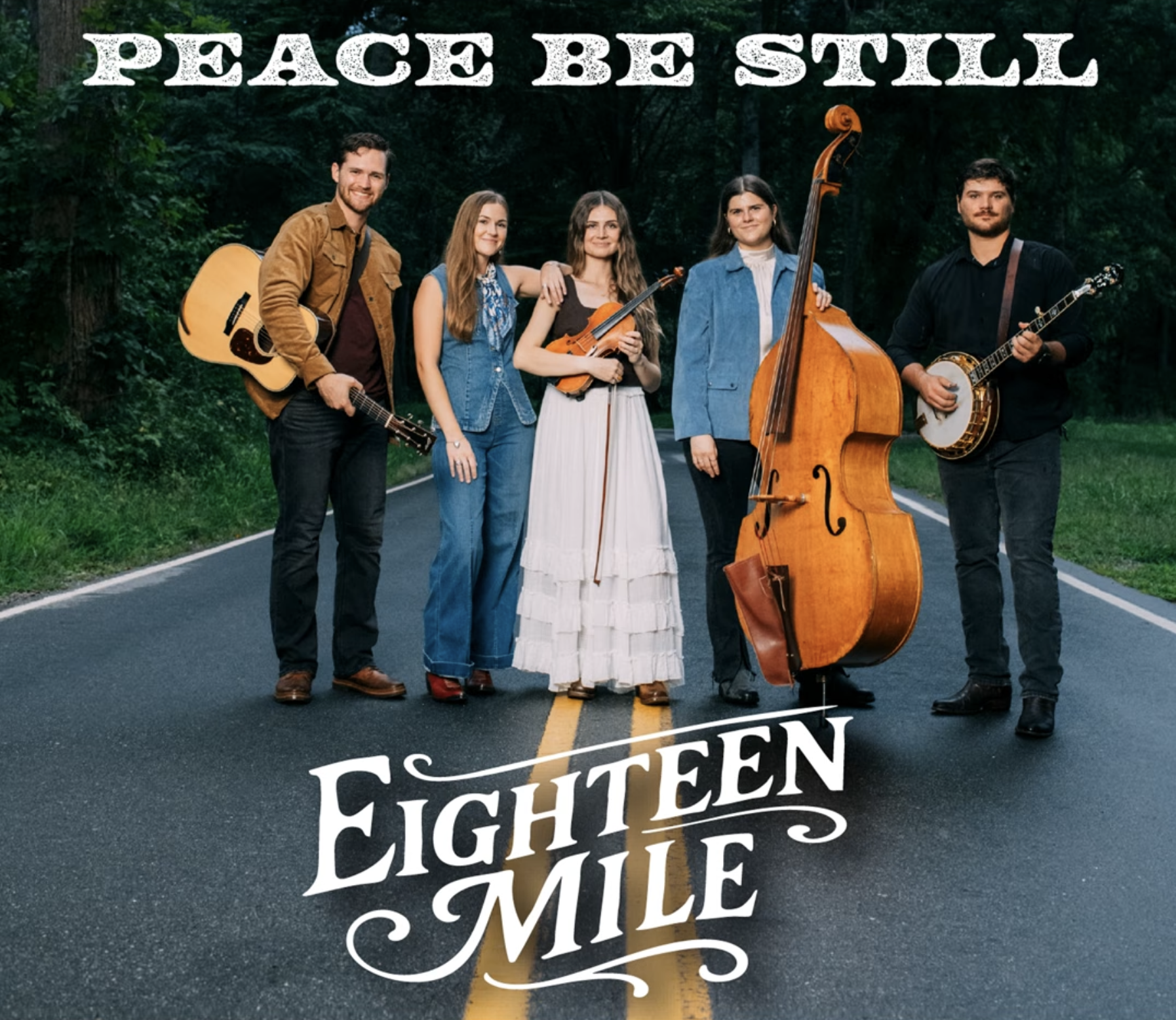 Eighteen Mile's debut album "Peace Be Still." Carson Aaron, Savannah Aaron, Hallie Ritter, Jack Ritter