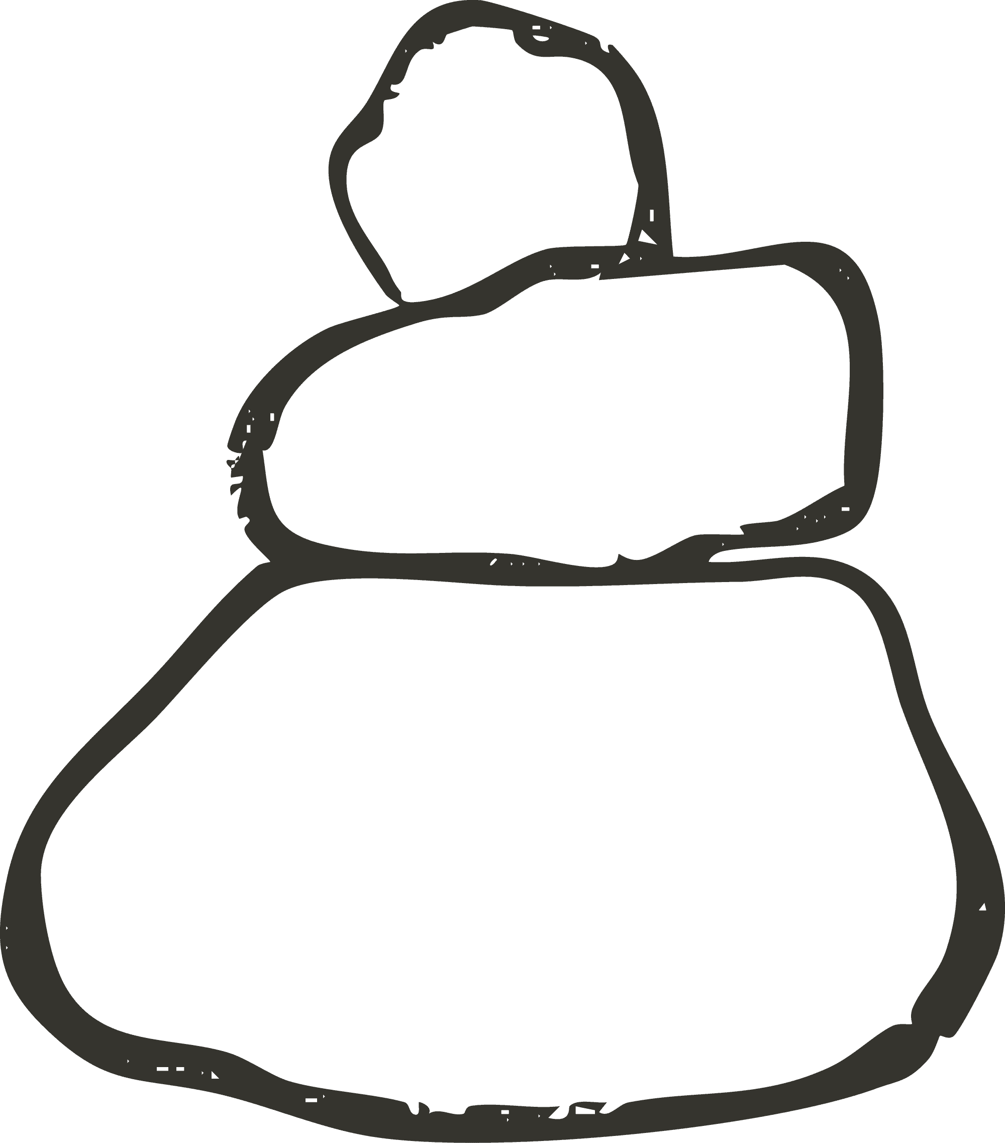A simple line drawing of a person's face and upper body with an understanding or thoughtful expression.